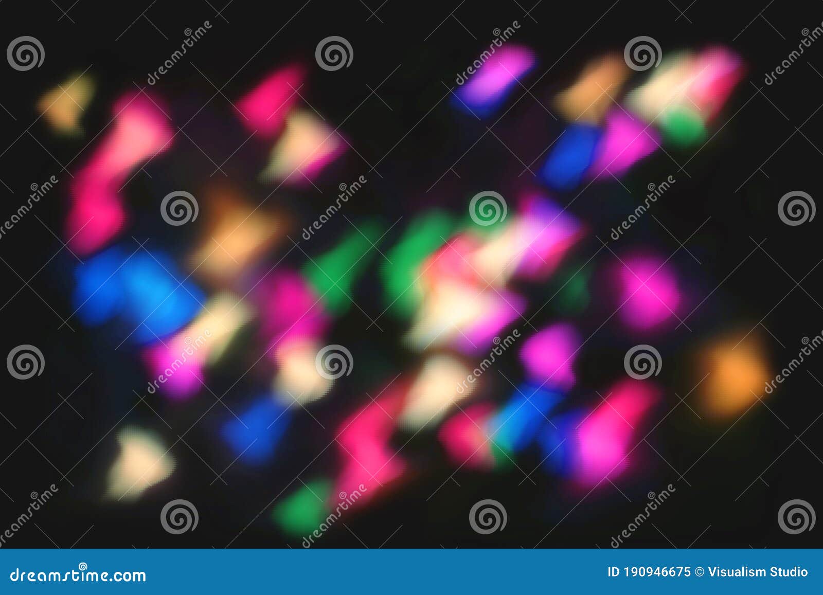 Rainbow Color Overlay Light Rays Flash and Glow Texture Elegant Black
