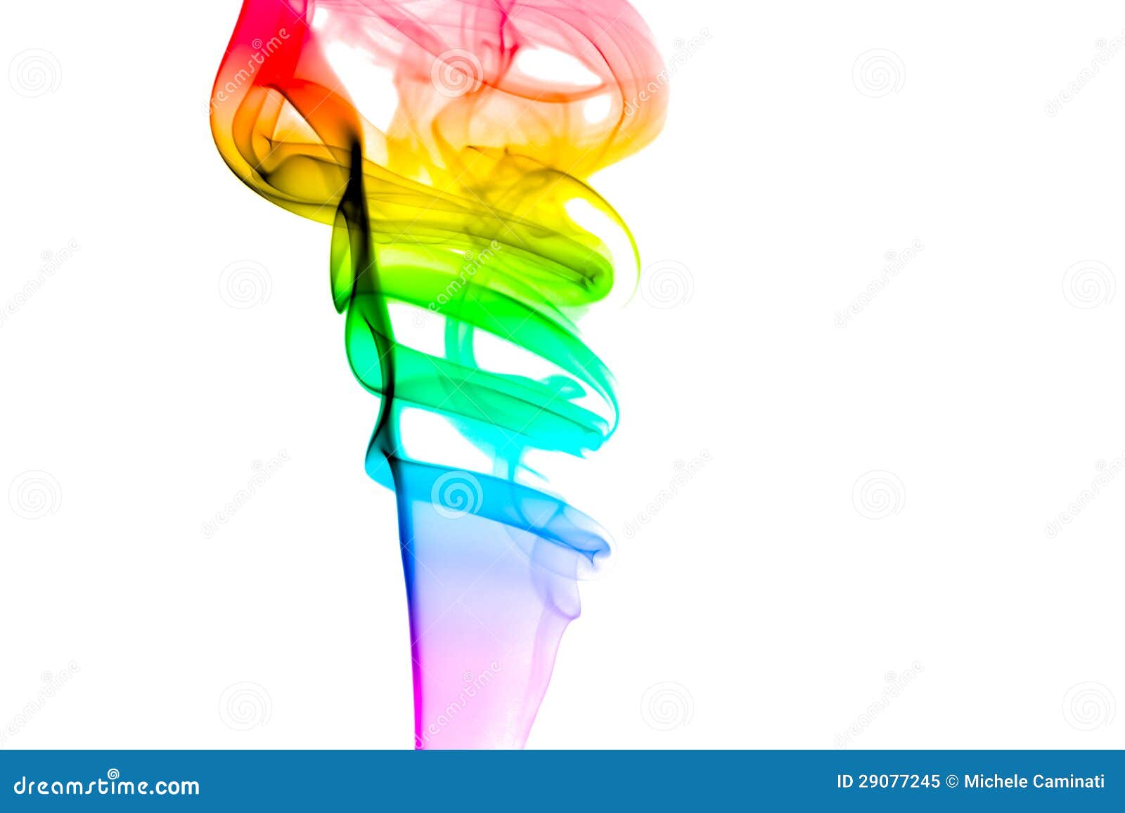 rainbow color smoke flame