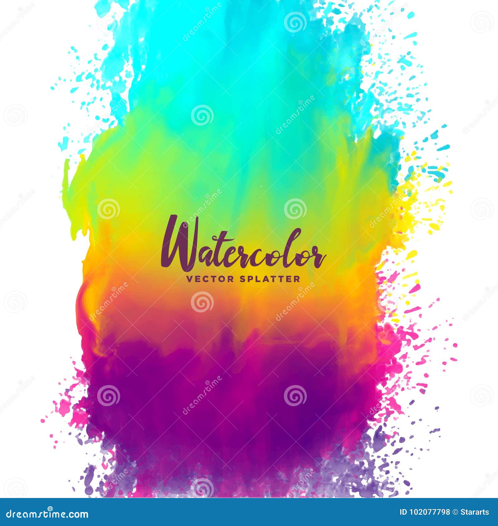 Color Ink Splash Vector Illustration | CartoonDealer.com #22956030