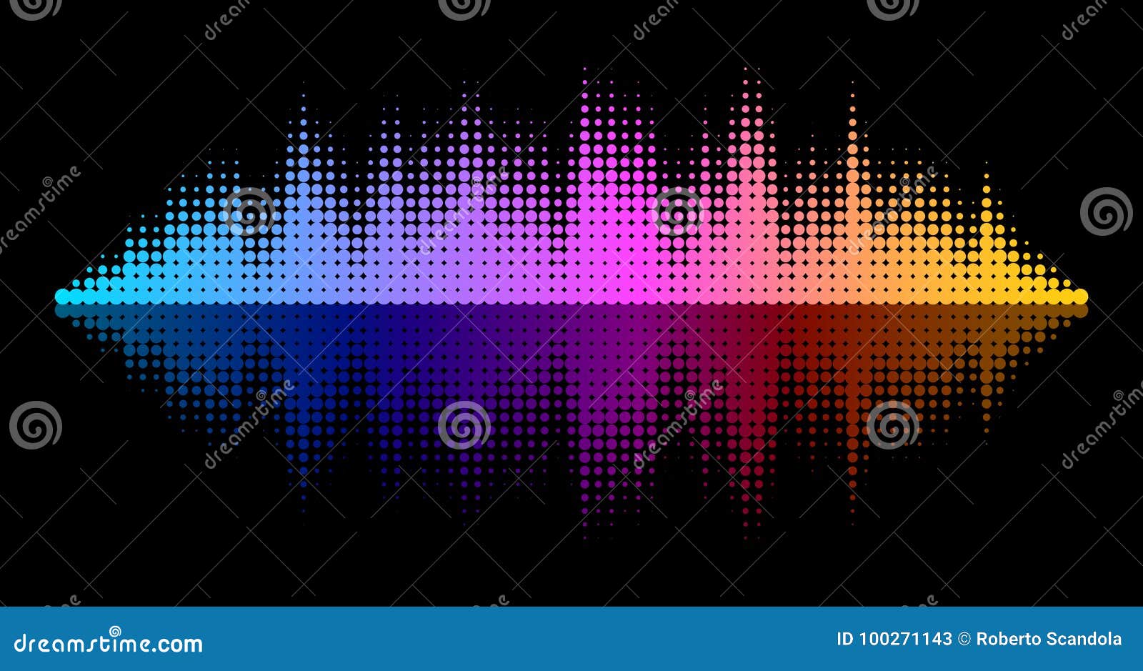 Vector Equalizer Effect stock vector. Illustration of recording - 100271143