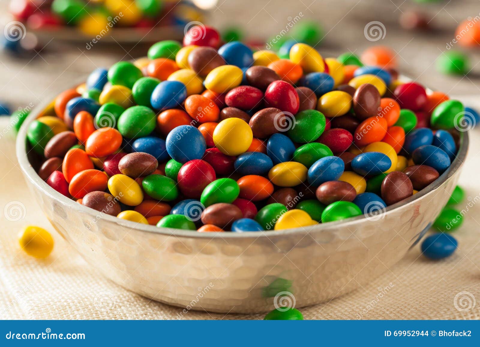 Rainbow Colorful Candy Coated Chocolate Stock Photo Image of pile