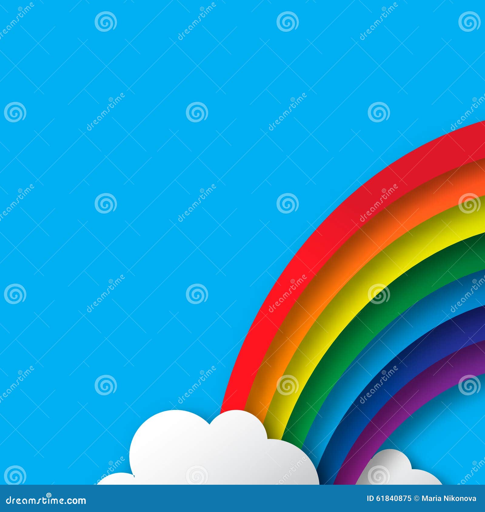 Rainbow Colorful Circles Stock Vector Illustration Of Multicolored