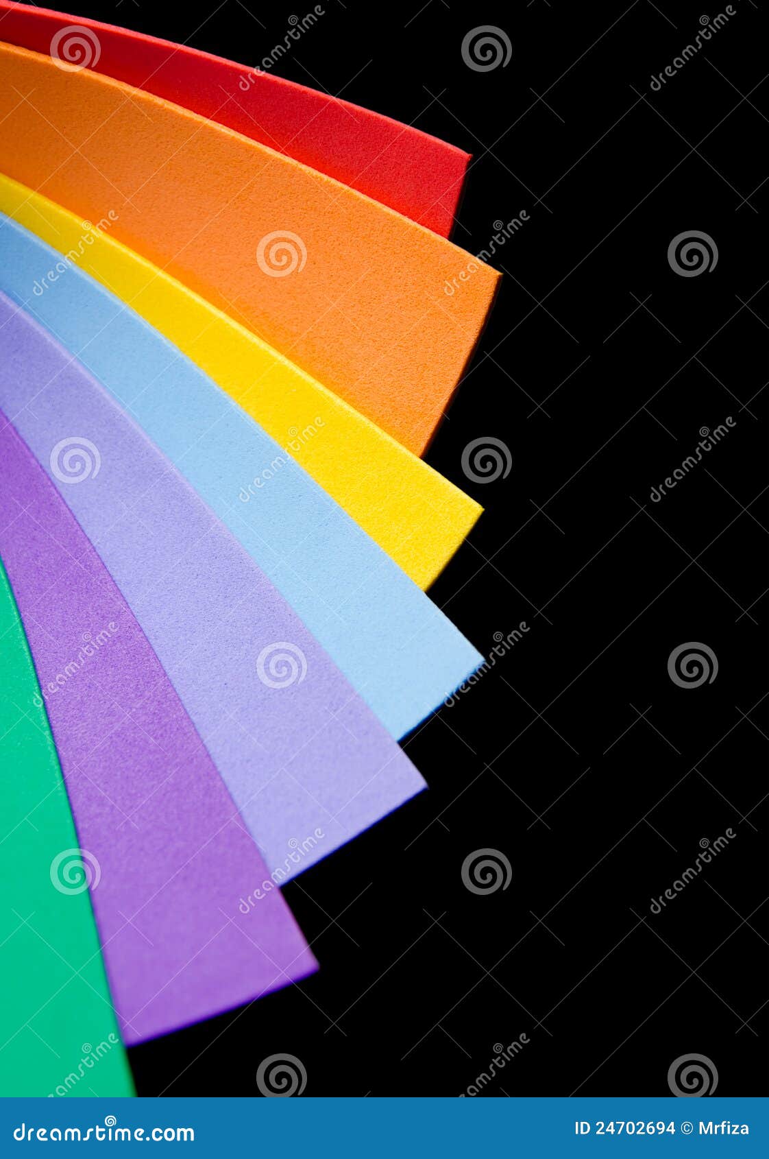 Rainbow colorful paper stock photo. Image of paper, creative - 24702694