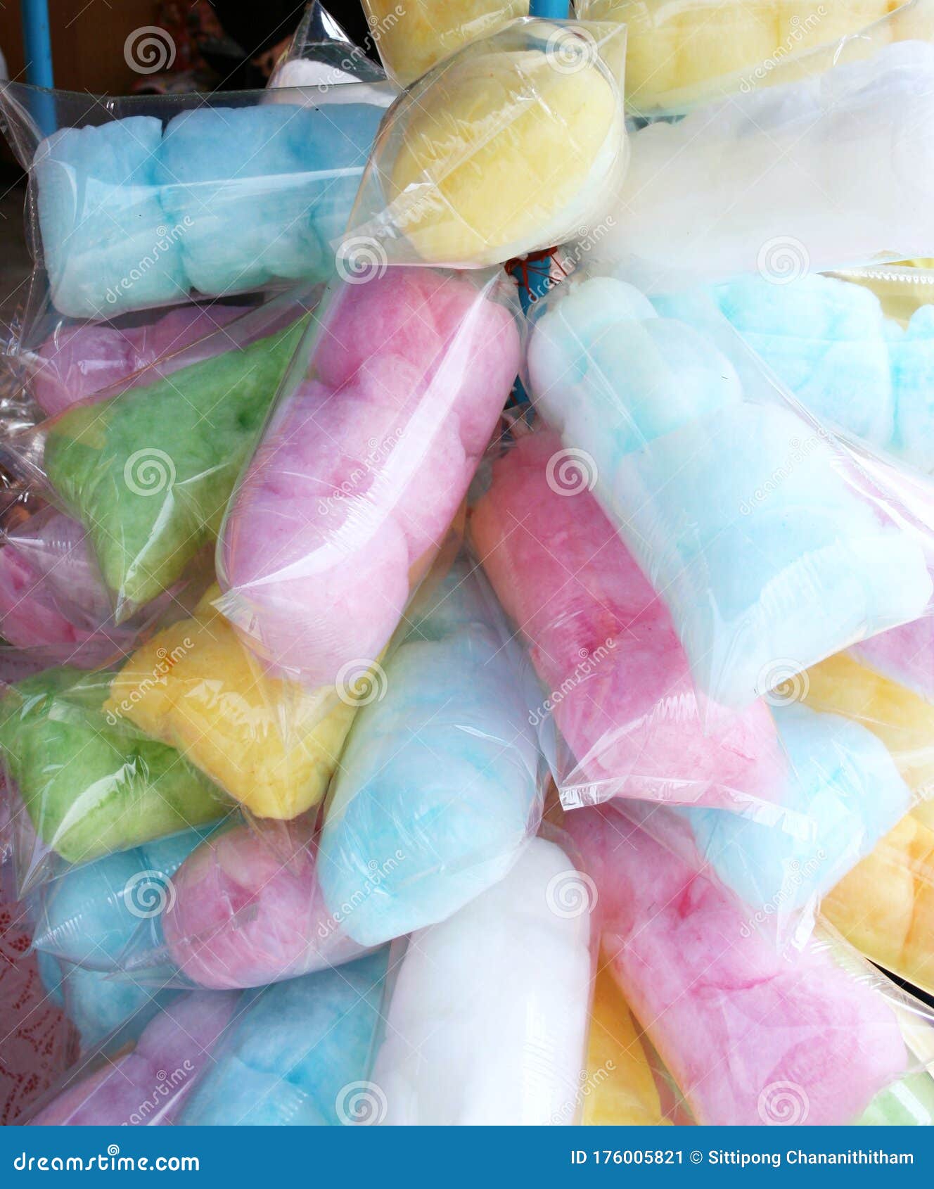 Rainbow Colors Cotton Candy Stock Image - Image of beautiful, colorful ...