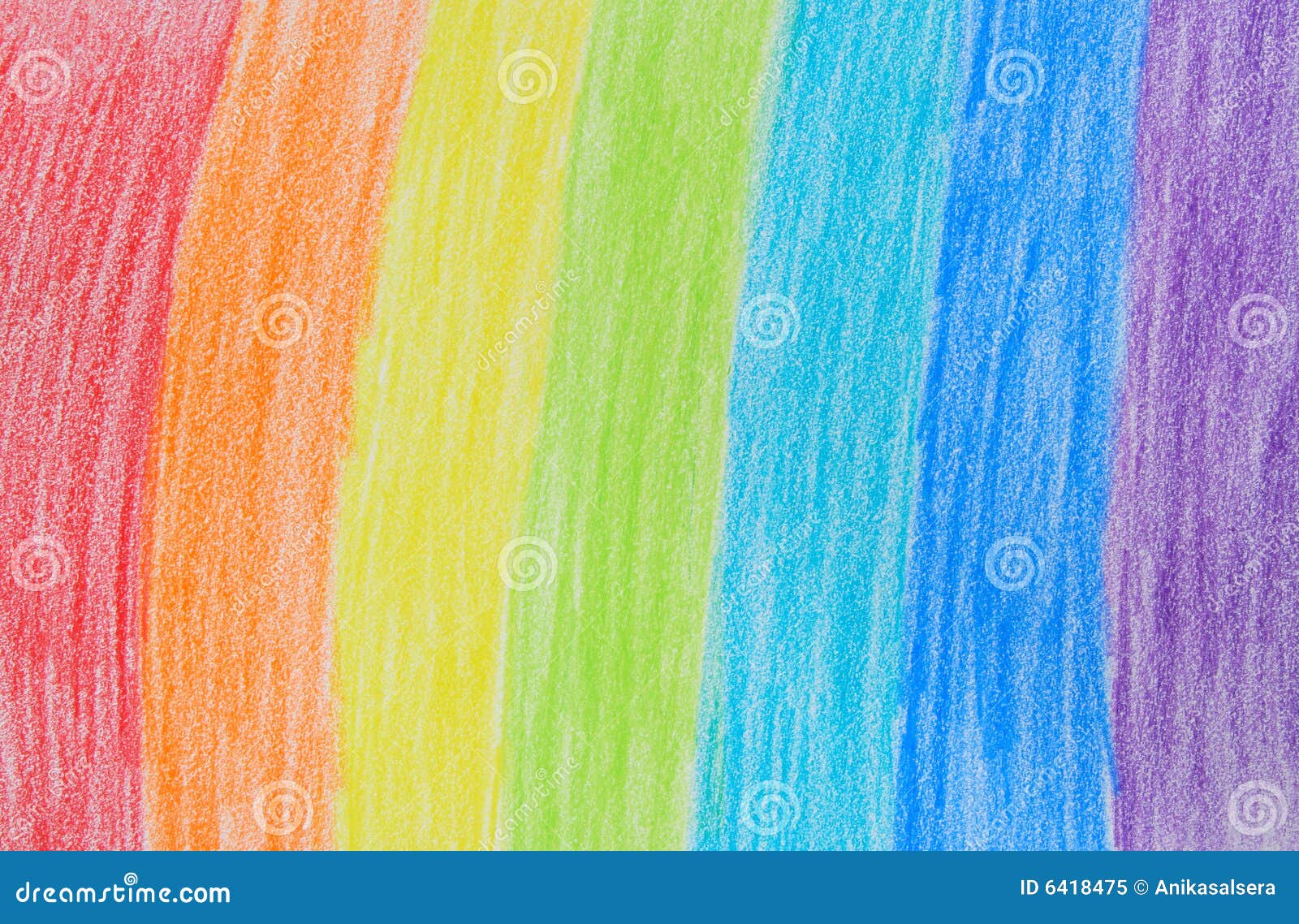 rainbow crayon drawing