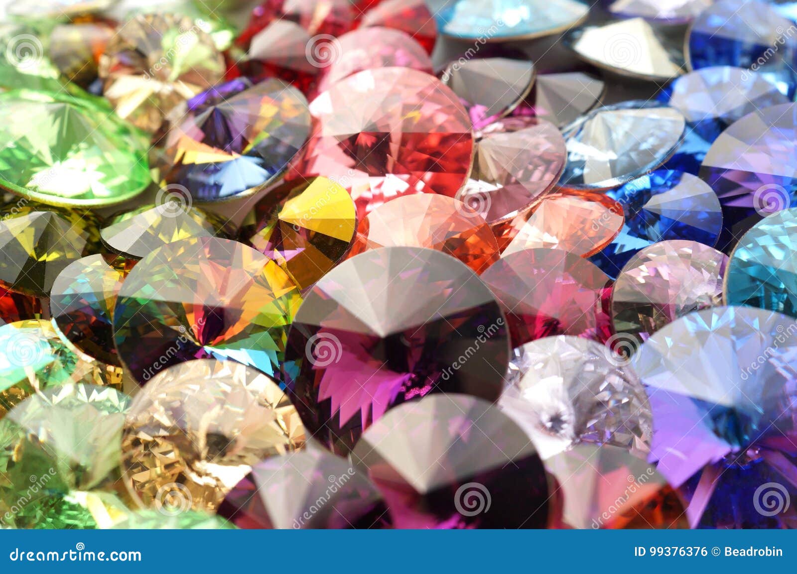 Rainbow Crystals Faceted Gemstones Stock Photo Image of brilliant