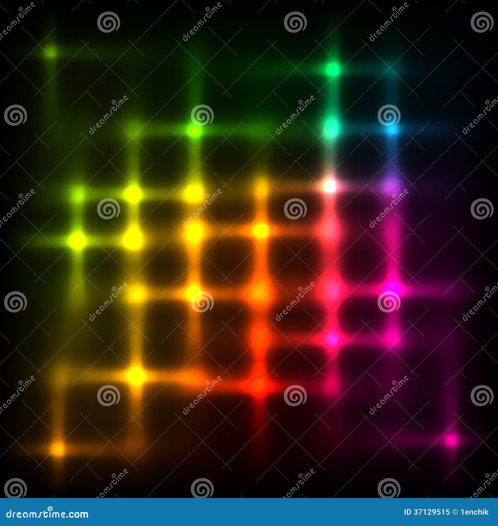 Rainbow Disco Lights Vector Abstract Background Royalty Free Stock