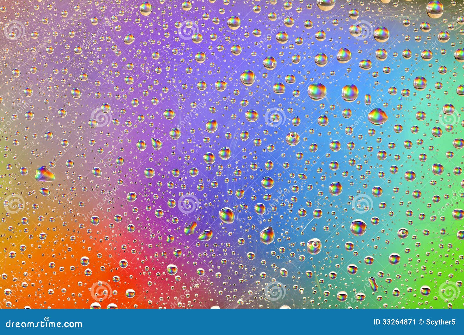 Rainbow Drops Water Rain Background Stock Image Image of backgrounds, concepts 33264871
