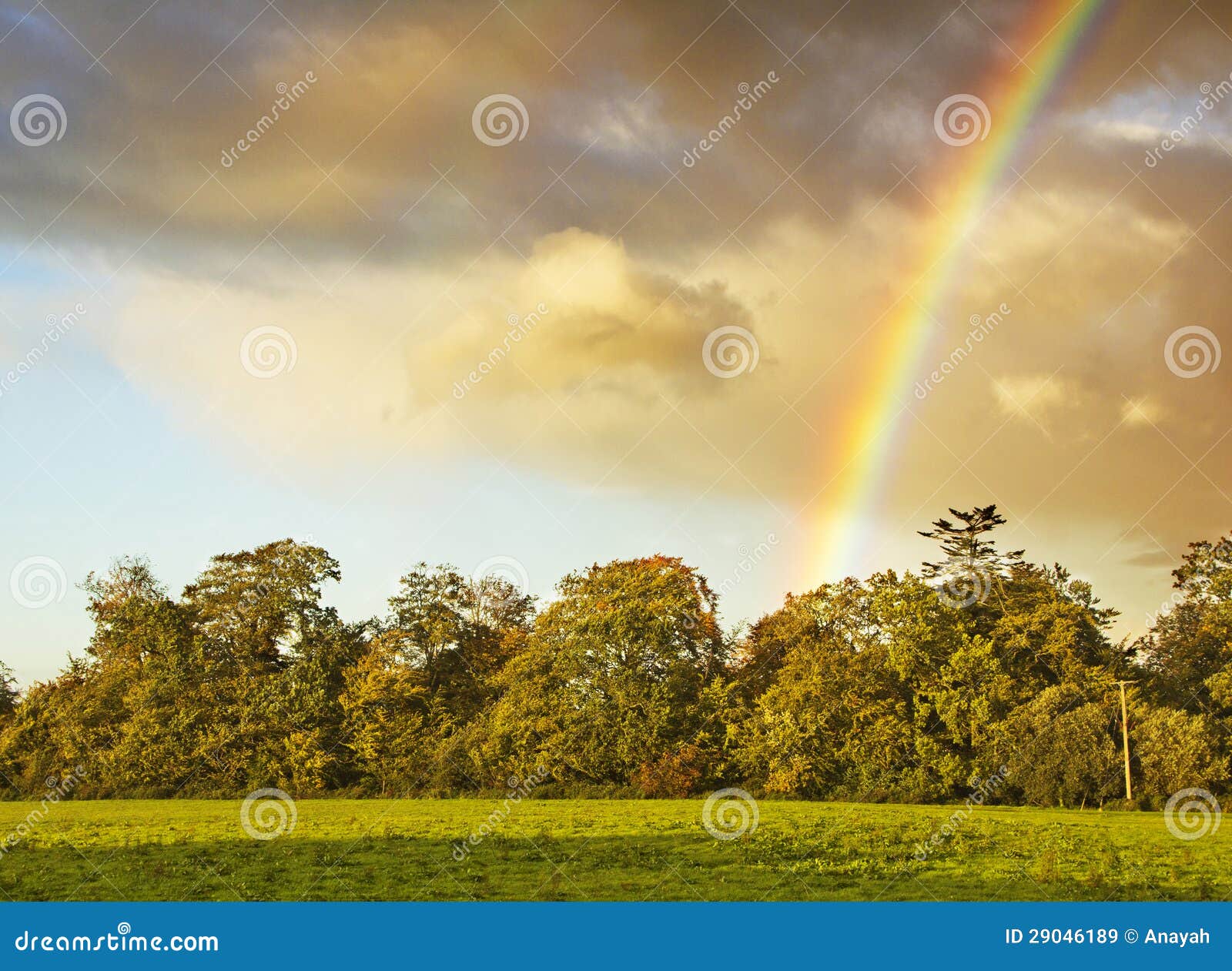 Rainbow in Dublin Ireland stock image. Image of weather 29046189