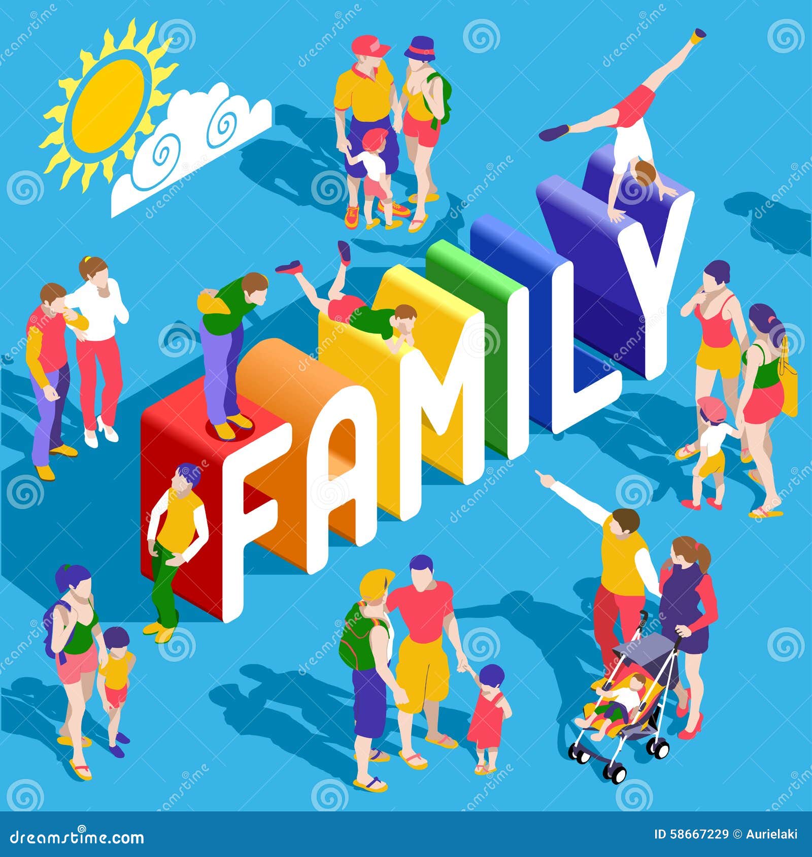 extended family icon clipart