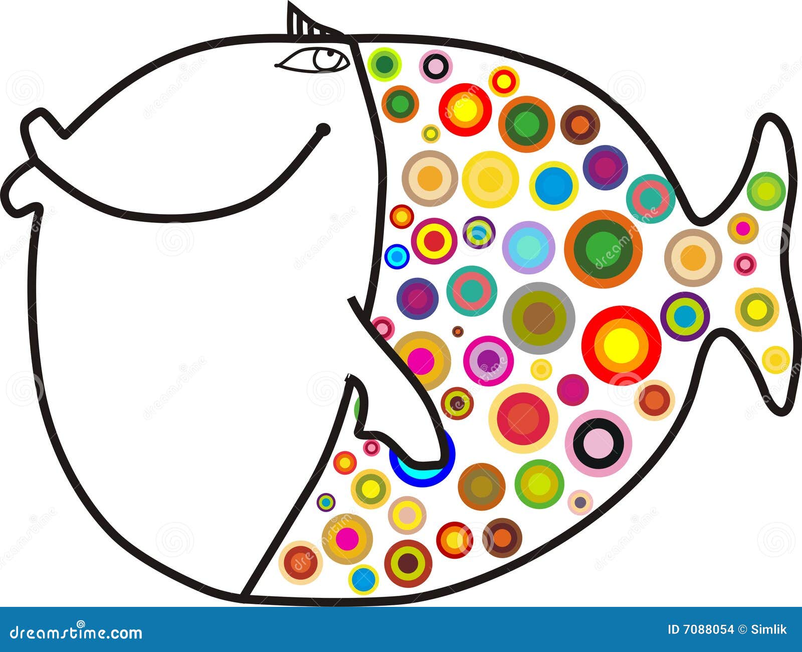 Download Rainbow fish stock vector. Illustration of food, dead ...