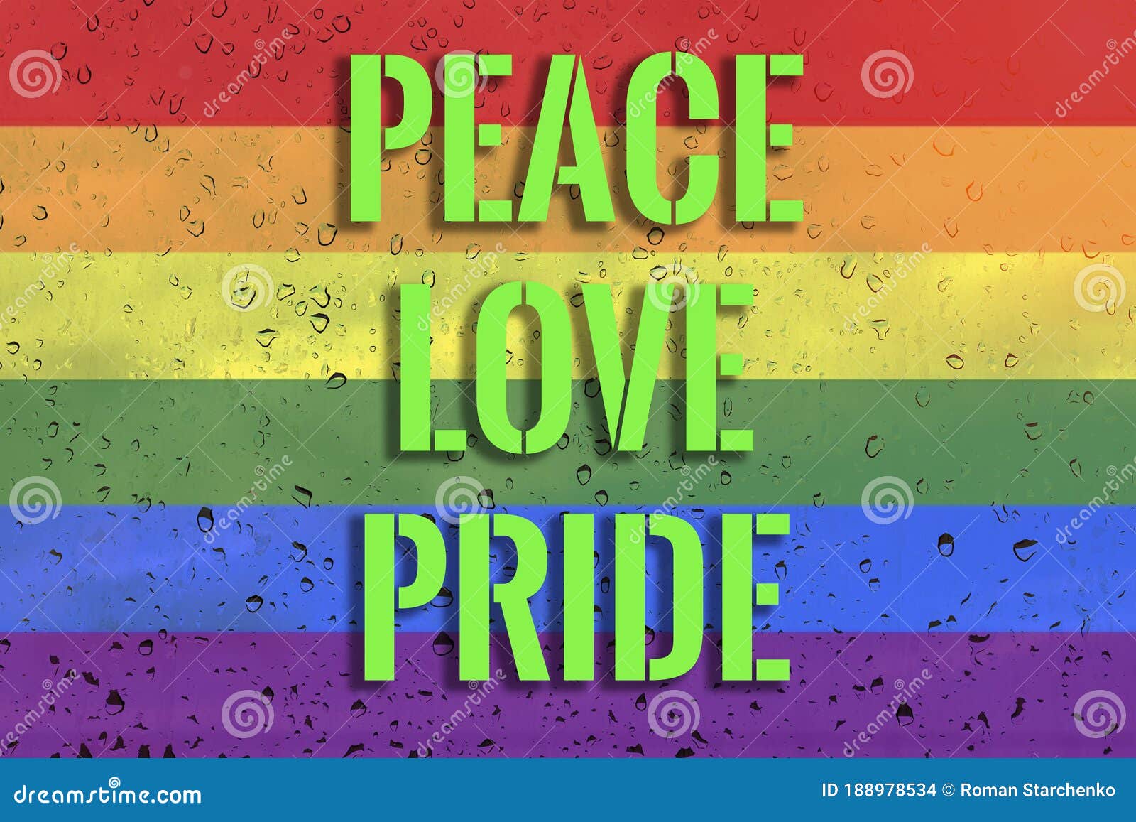 Love Pride Month. Colorful Rainbow Lgbtqia Flag Stock Photo ...