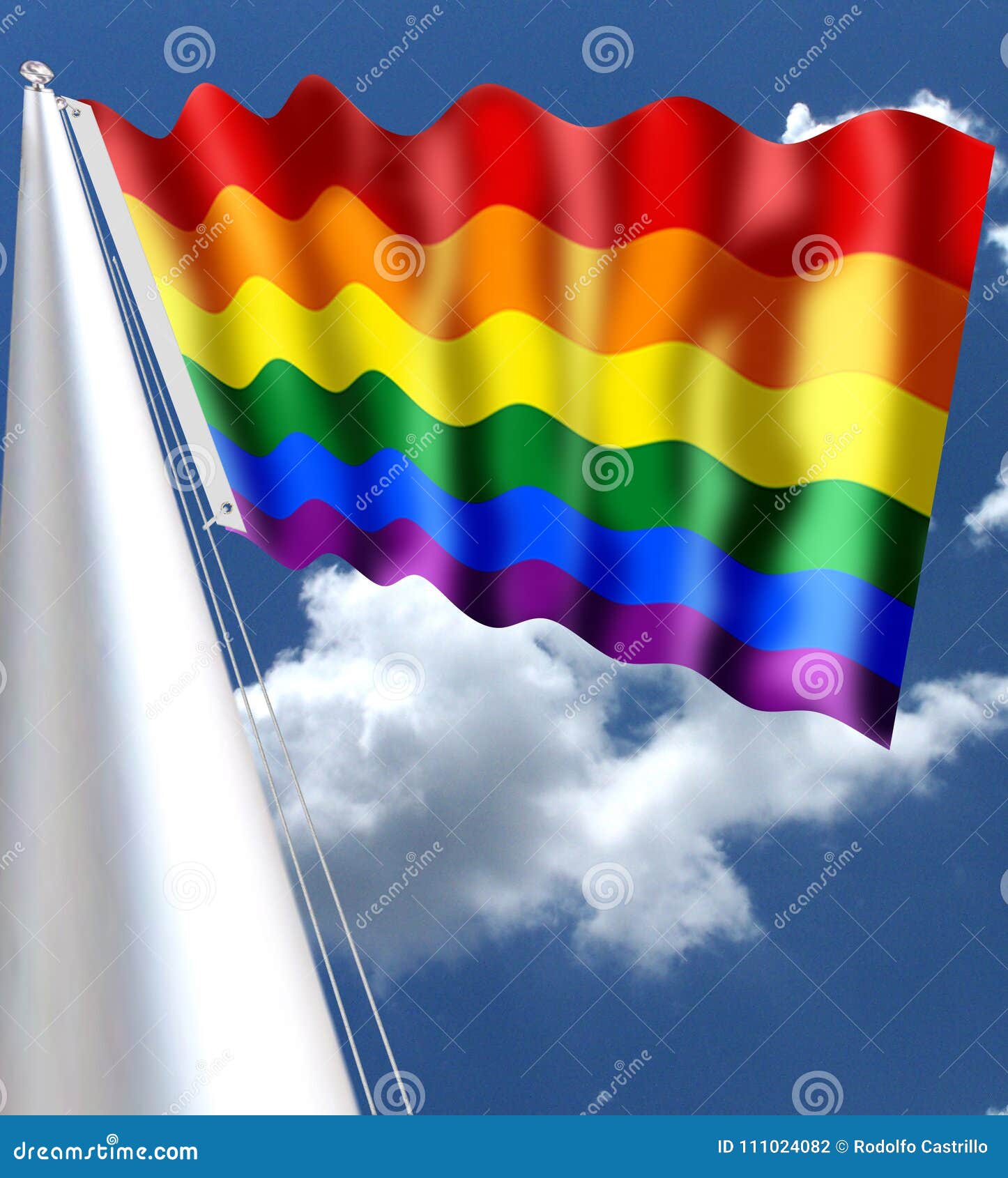 The Rainbow Flag Commonly Known As The Gay Pride Flag Or