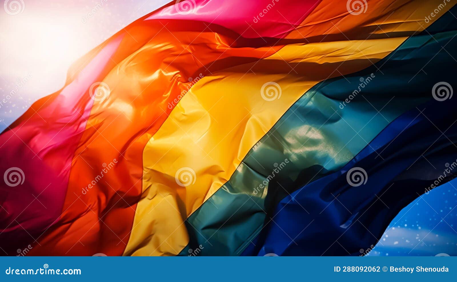 The Rainbow Flag Or Lgbtq Flag Gender Diversity Concept Stock Illustration Illustration Of