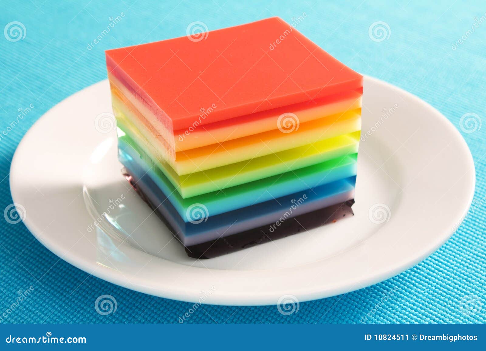 Rainbow Gelatin stock image. Image of gelatin, assorted 10824511