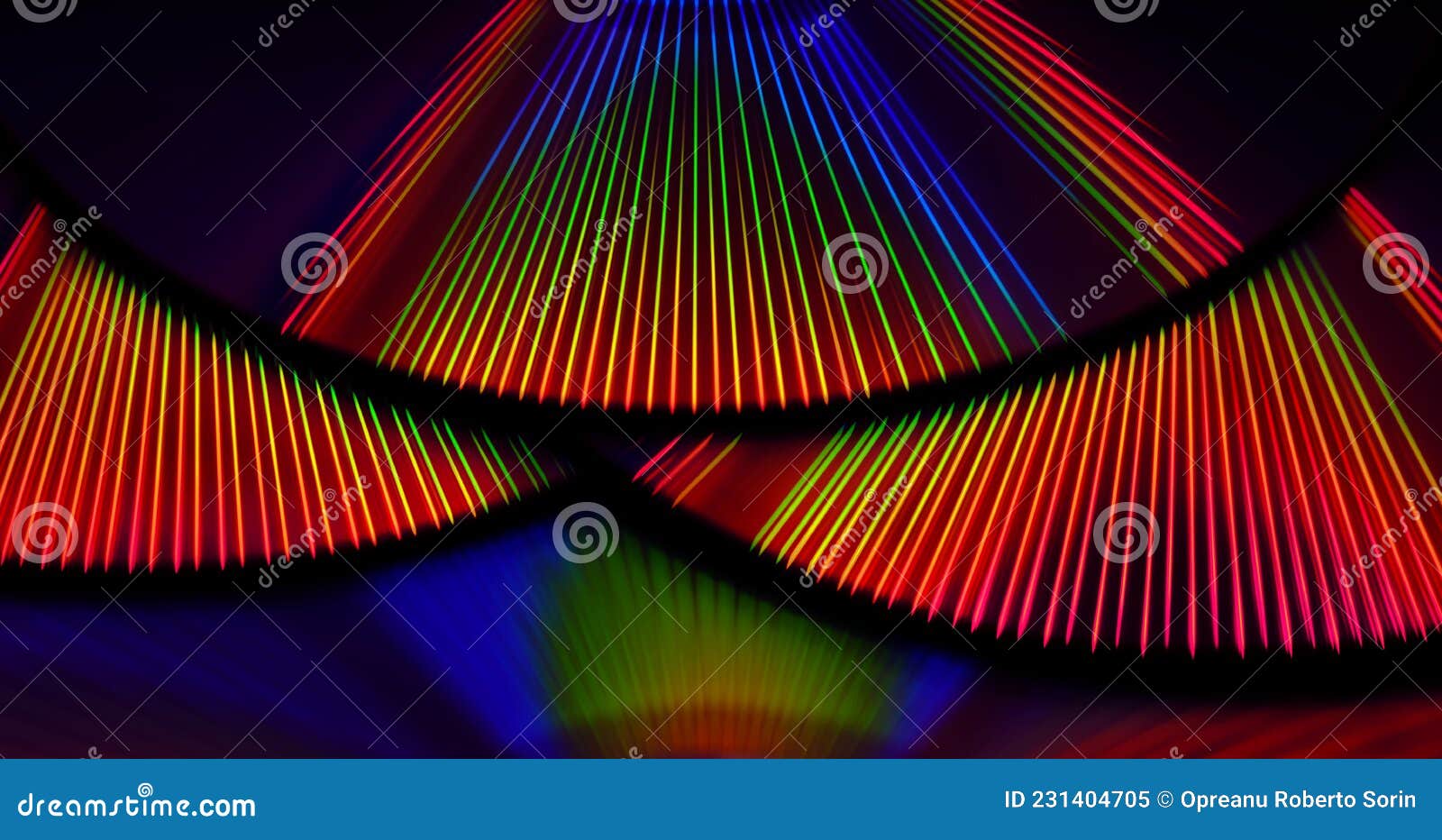 Rainbow Led Light Rays Reflection on Cd Surface Stock Image Image of