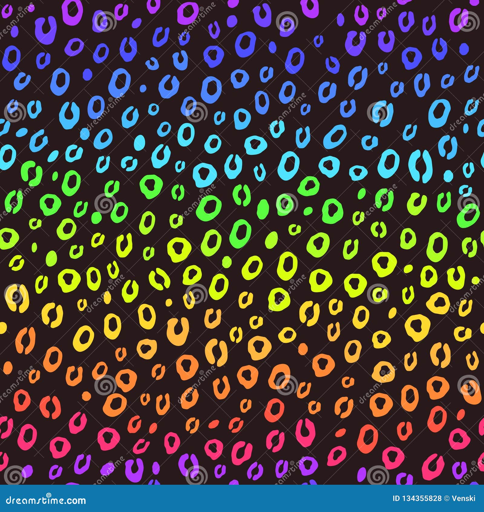 rainbow leopard dress