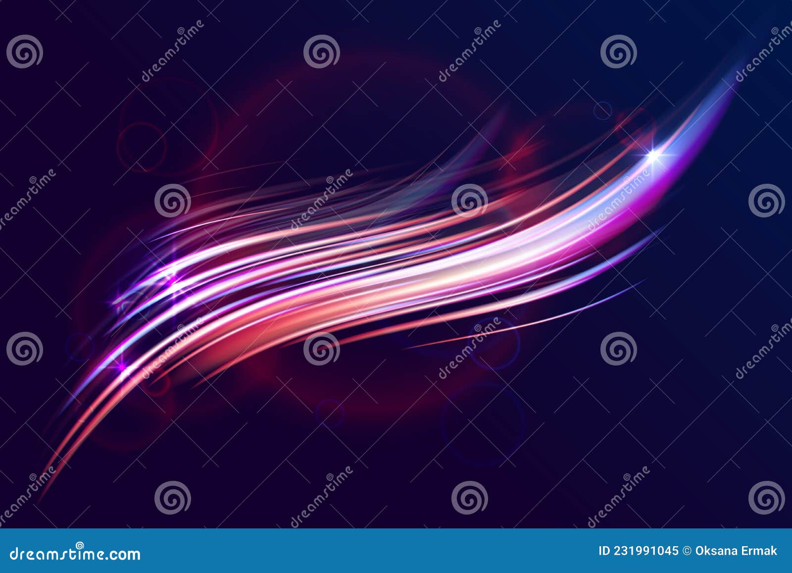 Diamond Prism Light Flares. Crystal Caustic Light, Lens Effects And