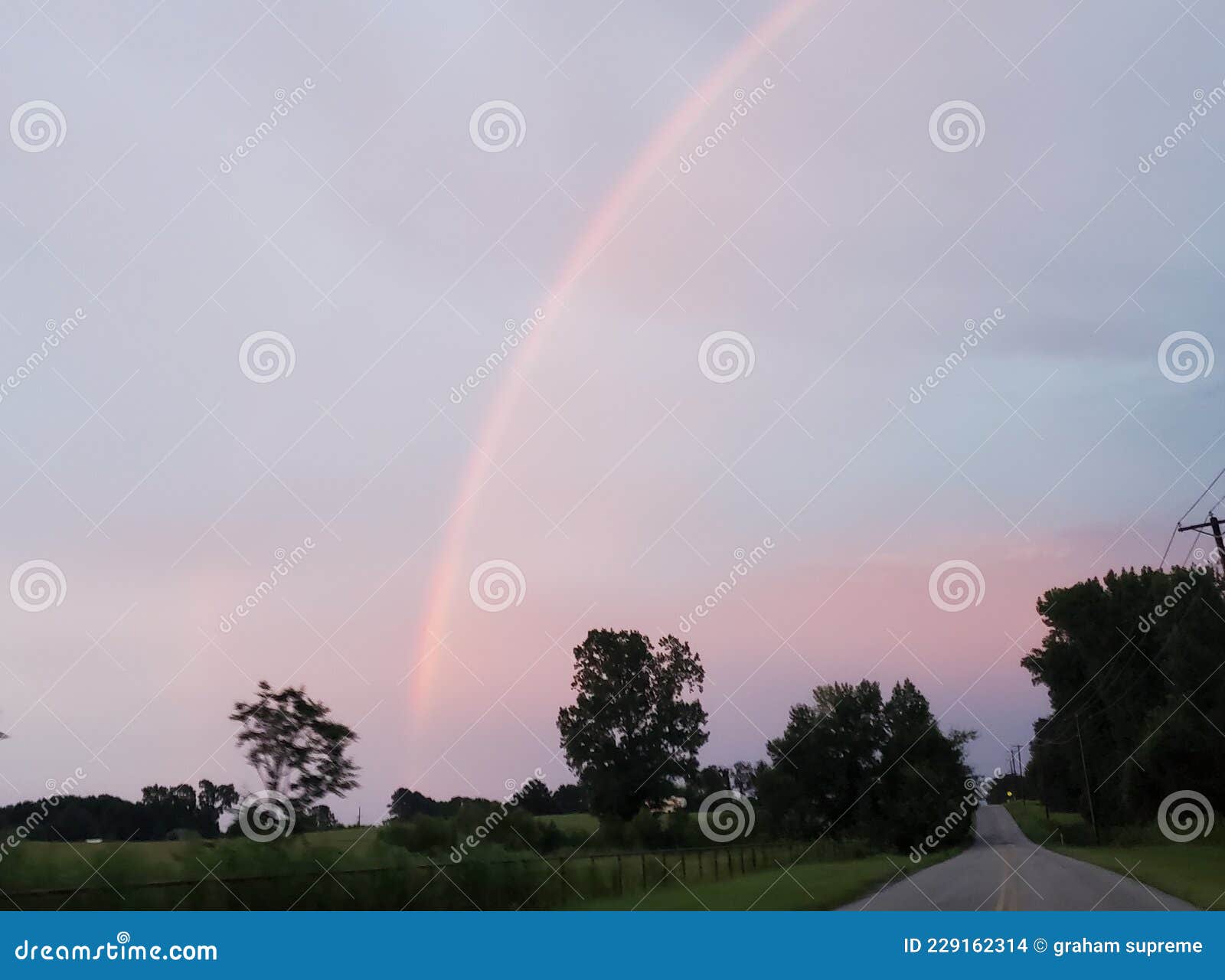 Rainbow lindale Texas stock photo. Image of dusk, tree 229162314