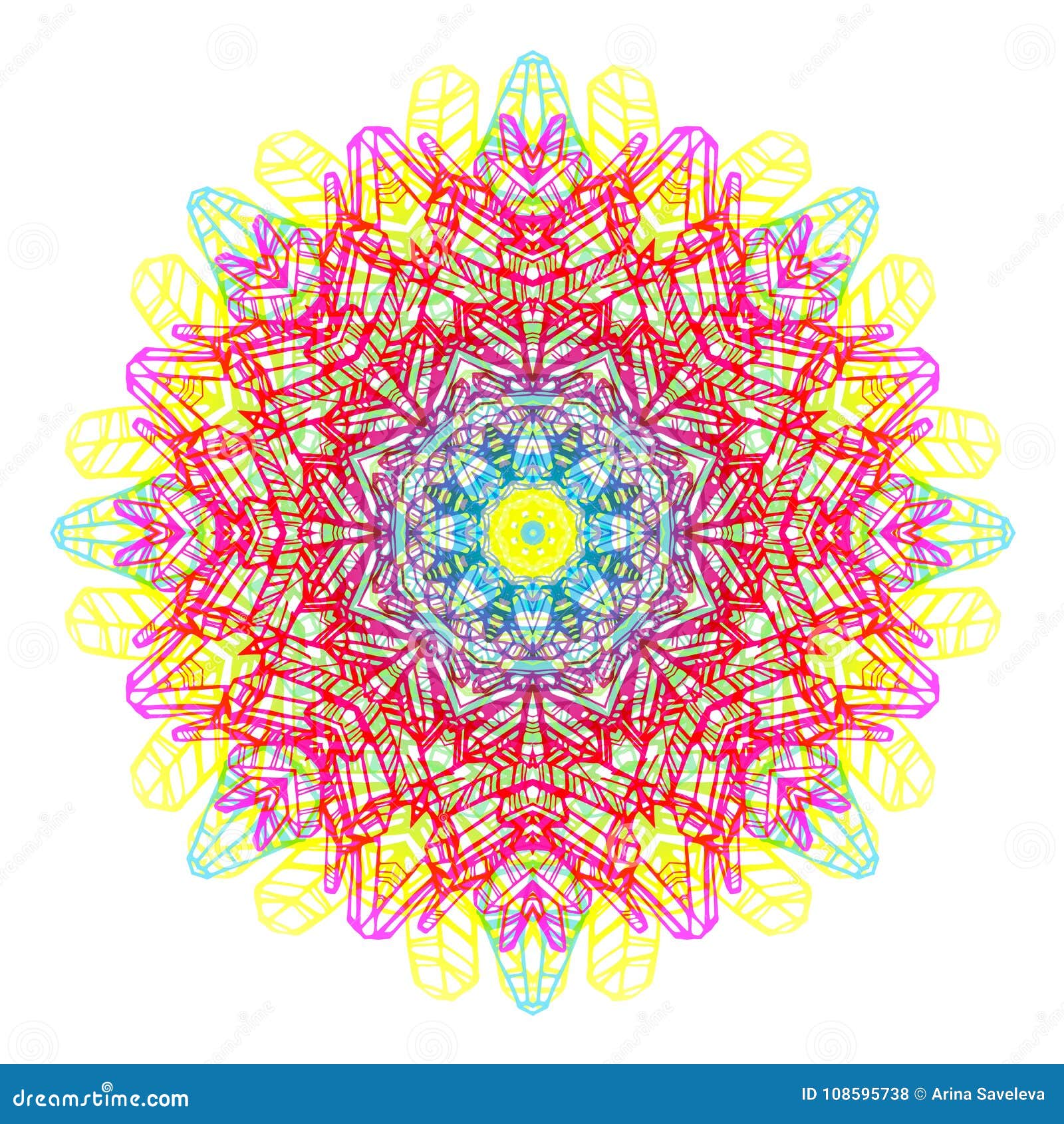 Download Rainbow Mandala, Boho Chic Style, Patchwork Background ...