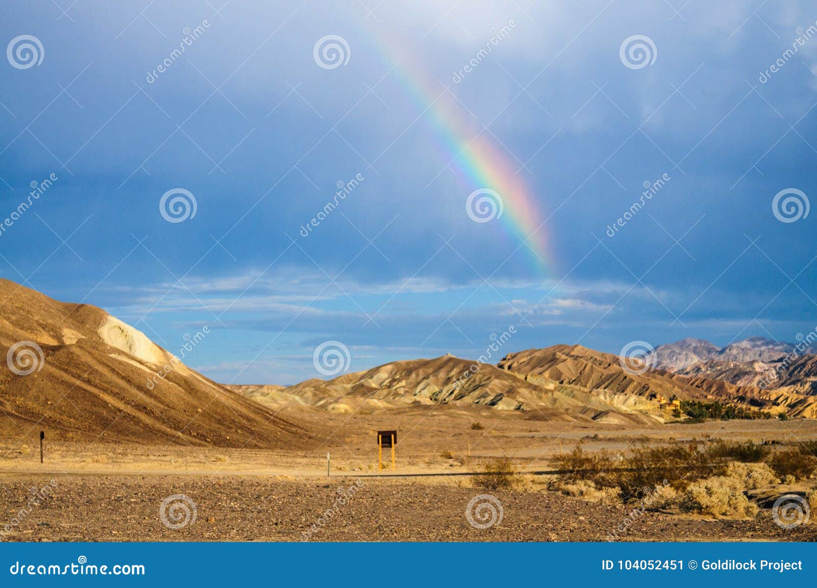 rainbow over furnace creek