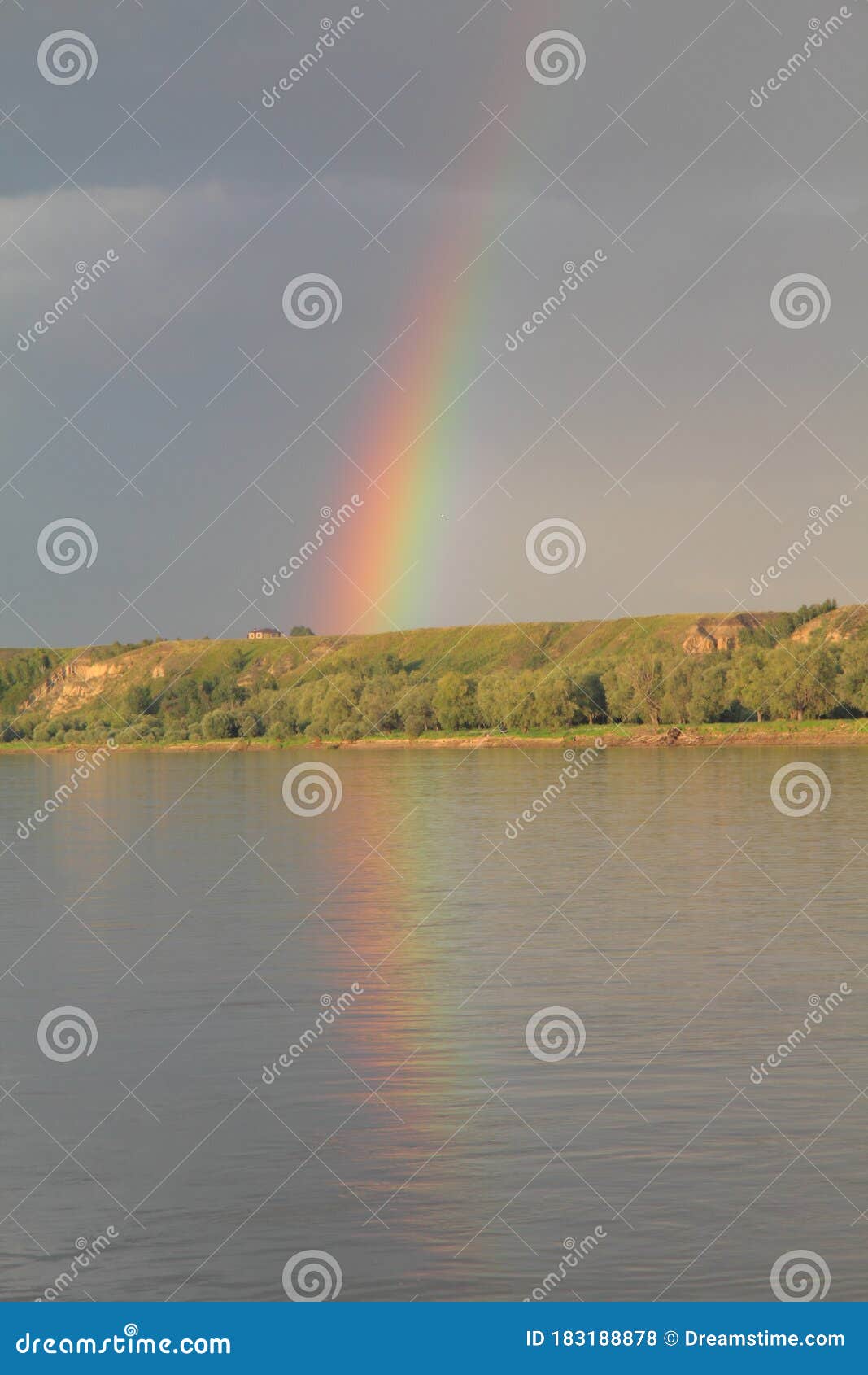 rainbow over the irtysh