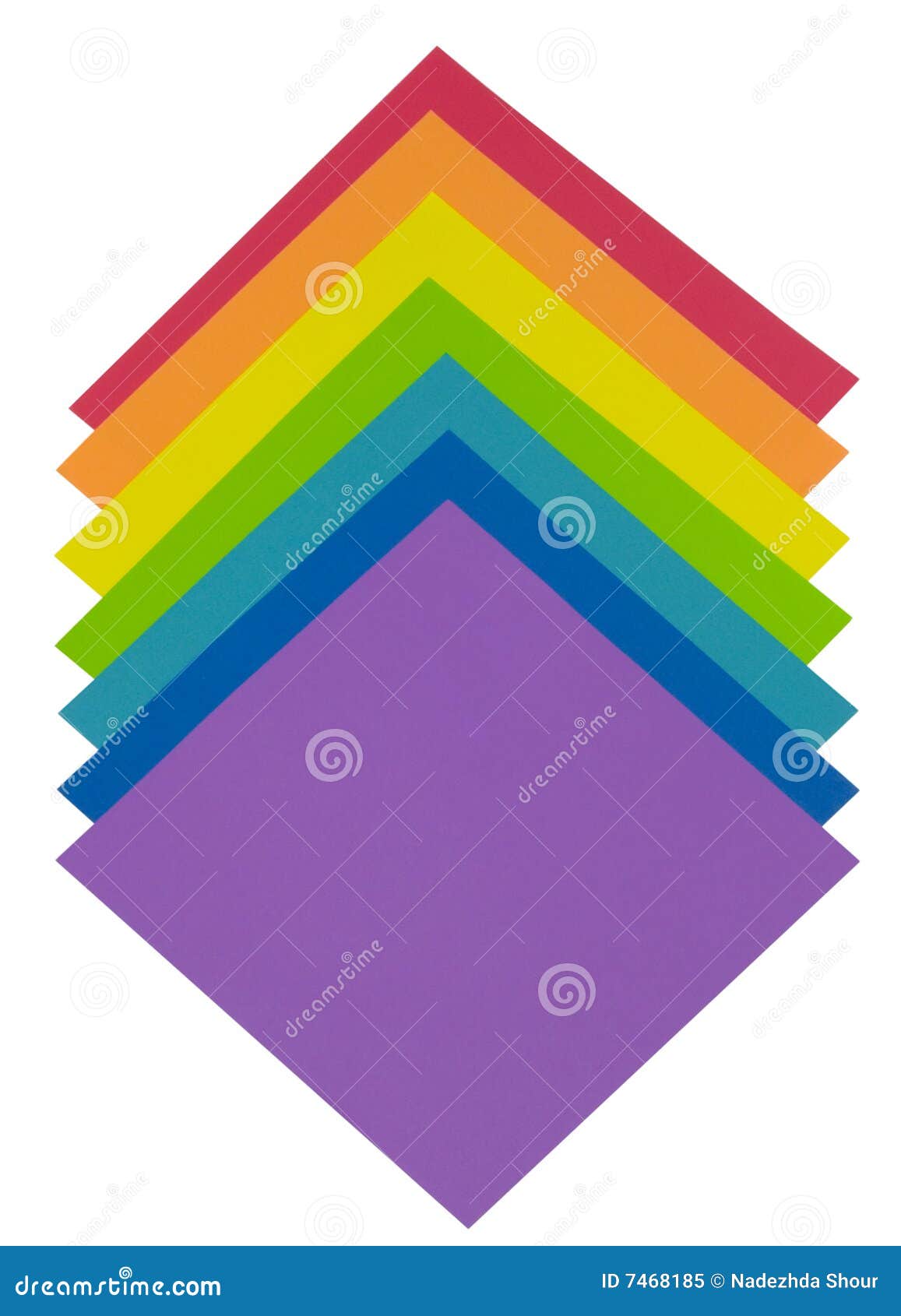 Rainbow paper stock image. Image of orange, blue, group 7468185