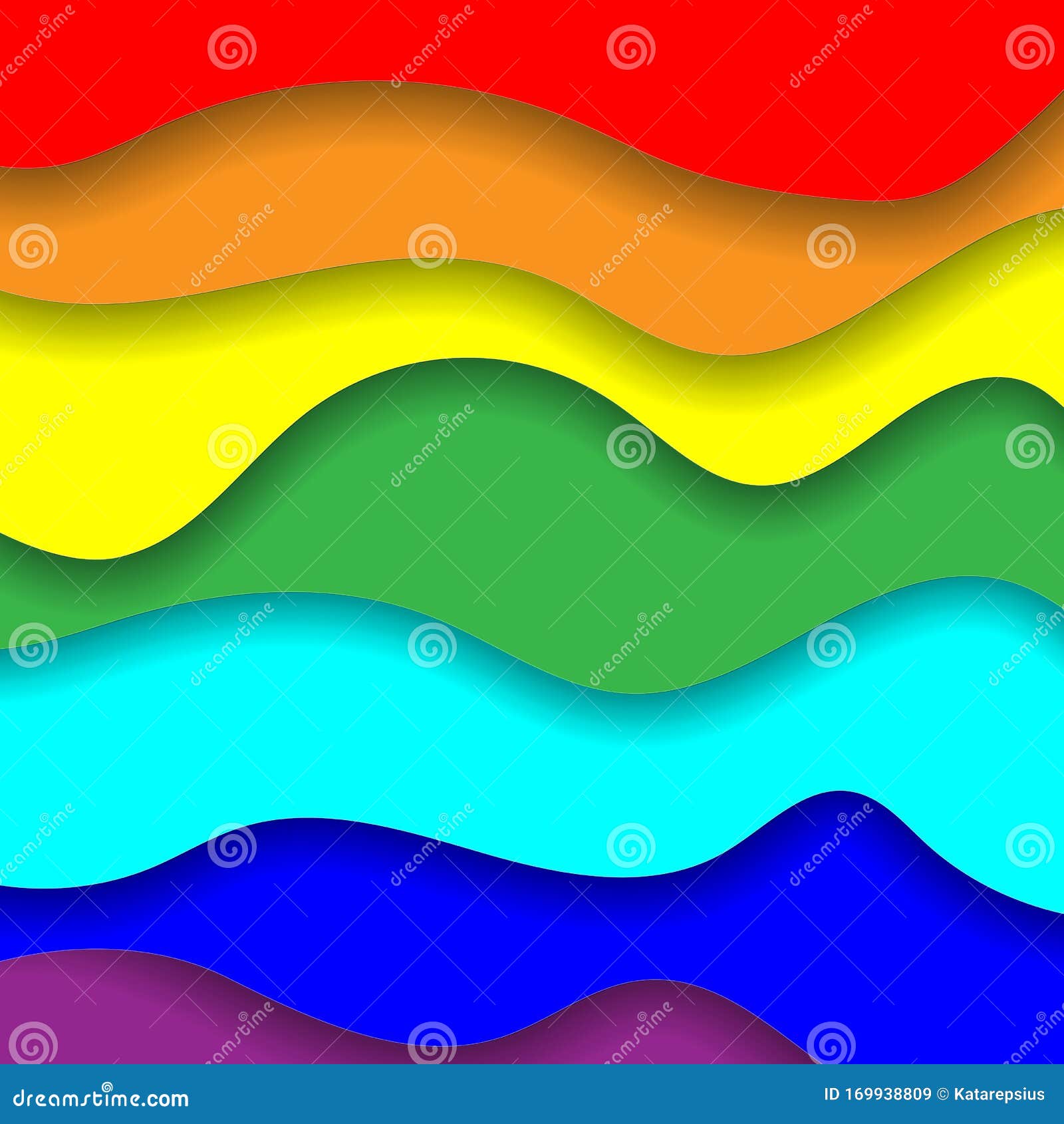 Blank infographics colorful rainbow paper stripe Vector Image