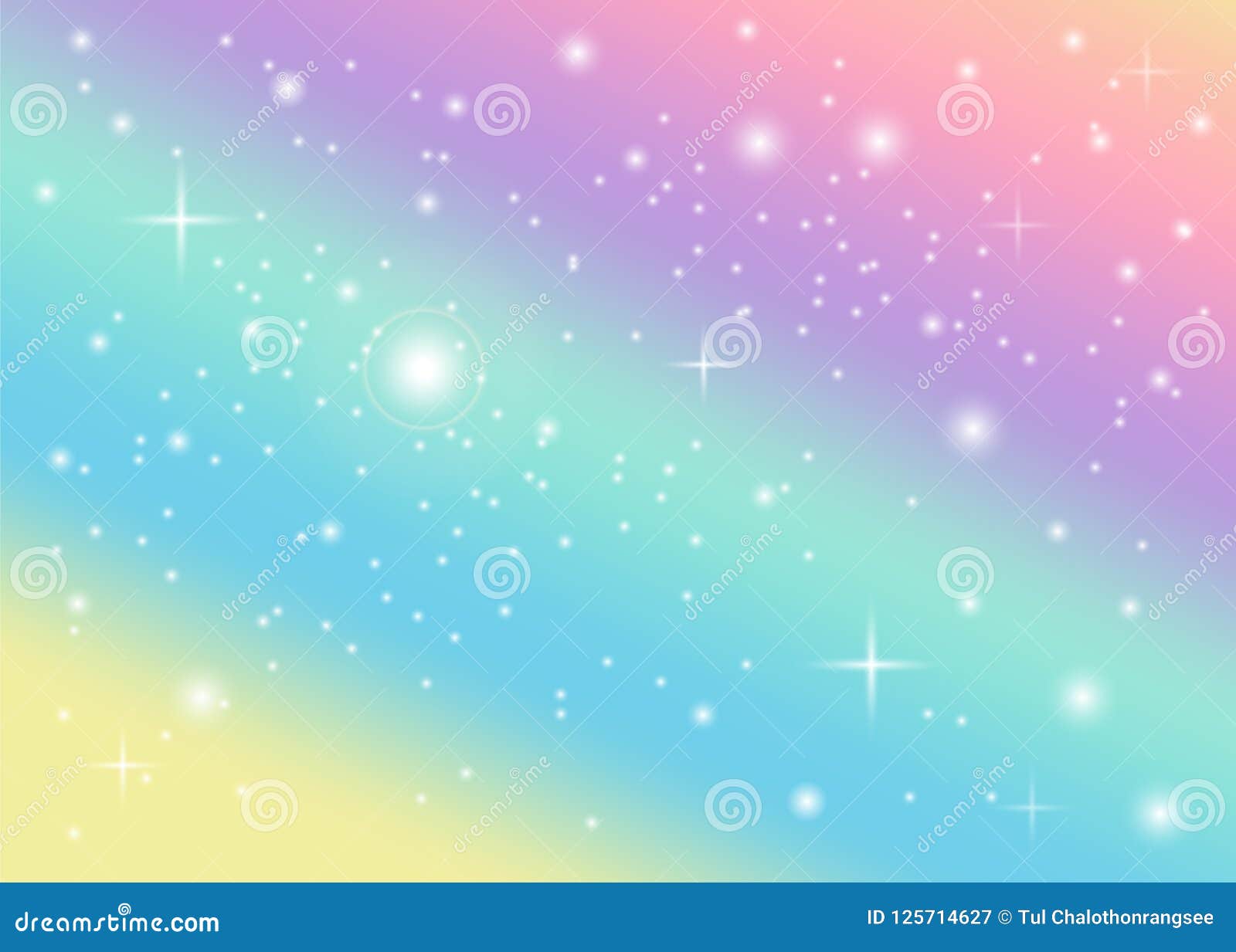 Rainbow pastel background stock vector. Illustration of stars - 125714627