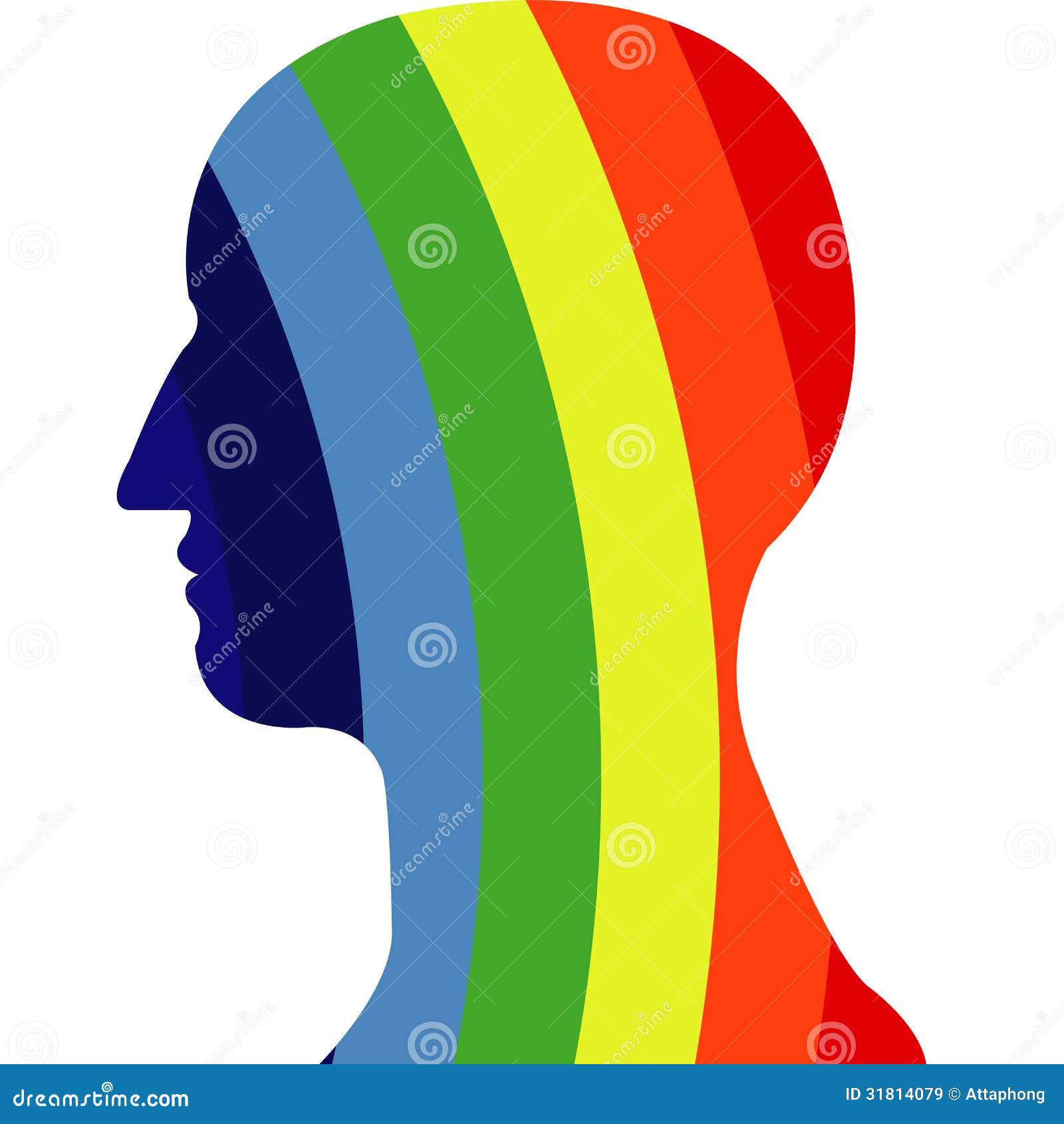 Download Rainbow Pattern On Head Vector Stock Vector - Illustration ...