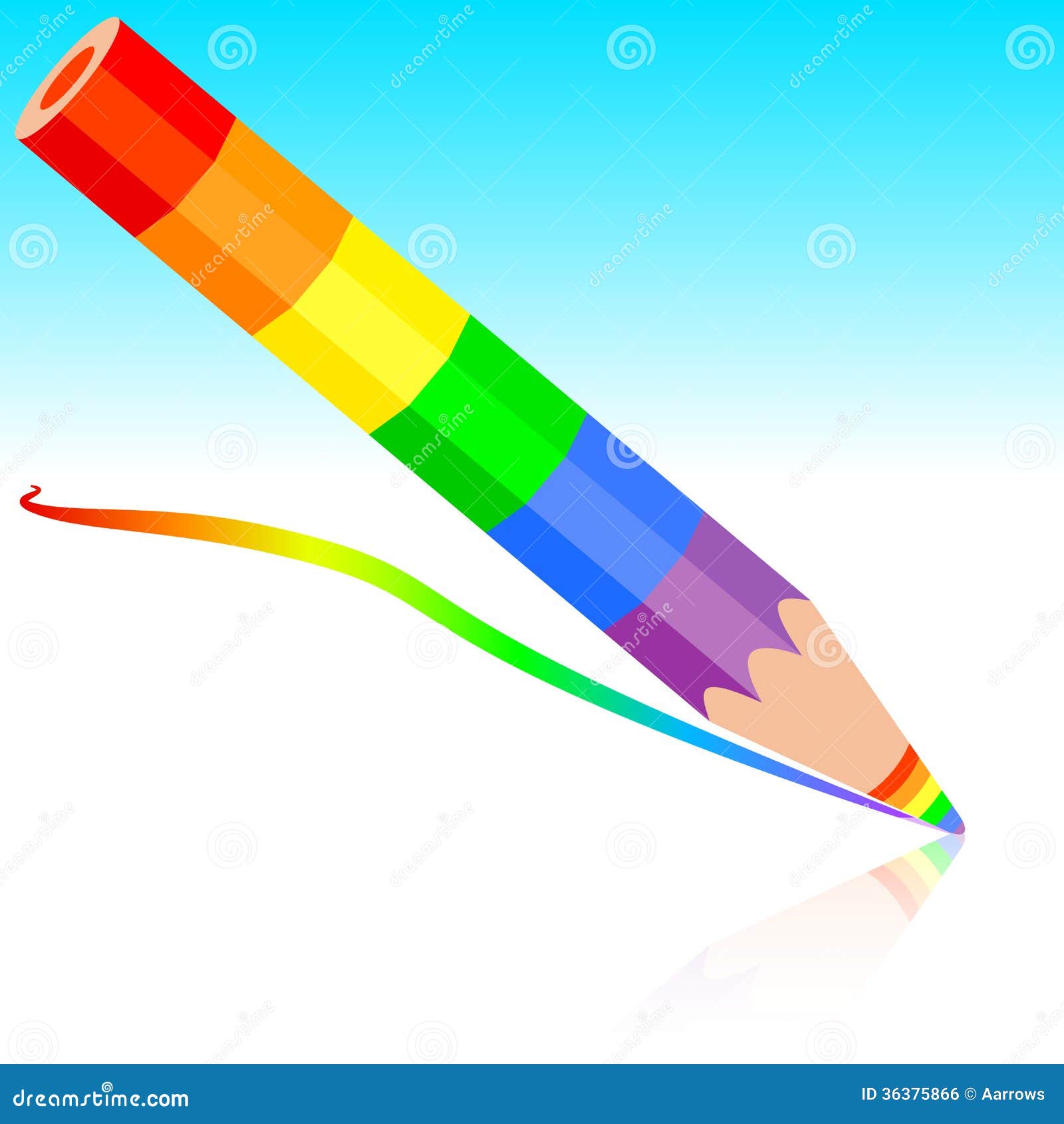 Download Rainbow Pencil , Vector Illustration. Stock Vector ...