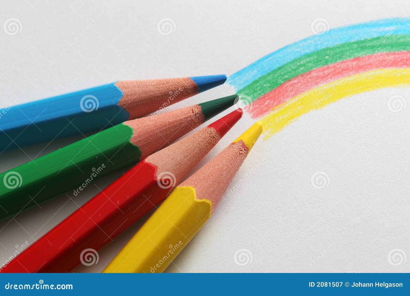 Rainbow pencils stock image. Image of purple, drawing 2081507