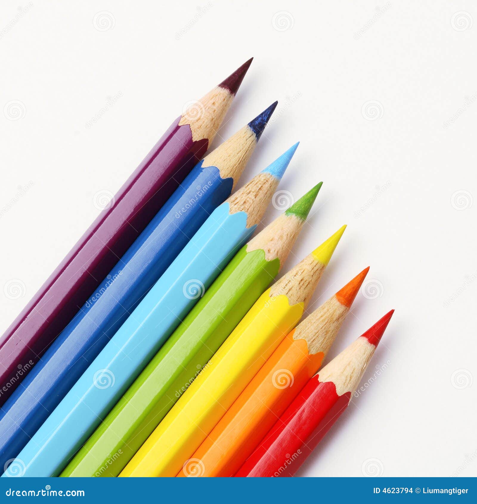 Download Rainbow pencils stock photo. Image of colored, pencil ...