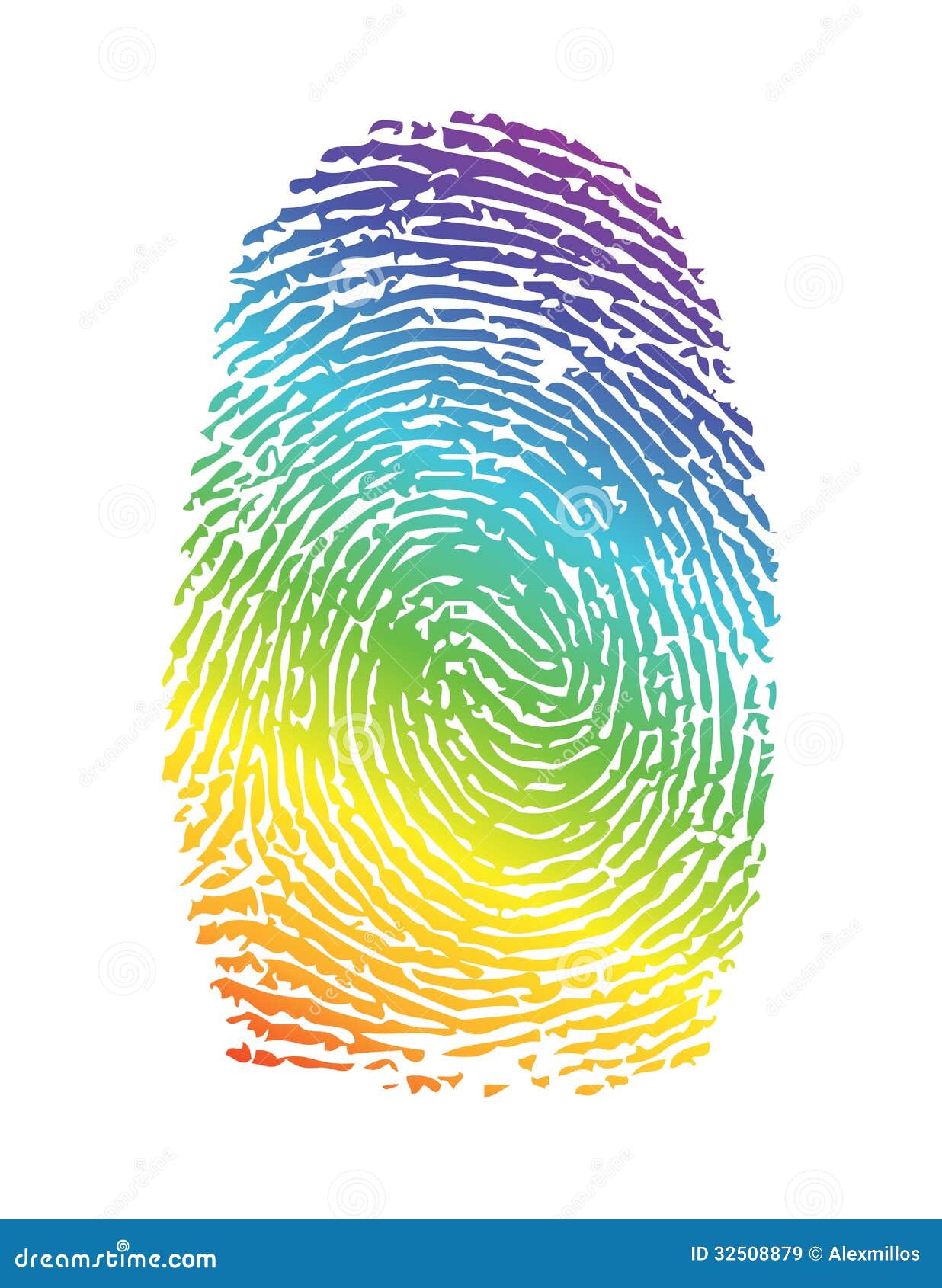 Rainbow Pride Thumbprint Fingerprint Royalty Free Stock Images Image