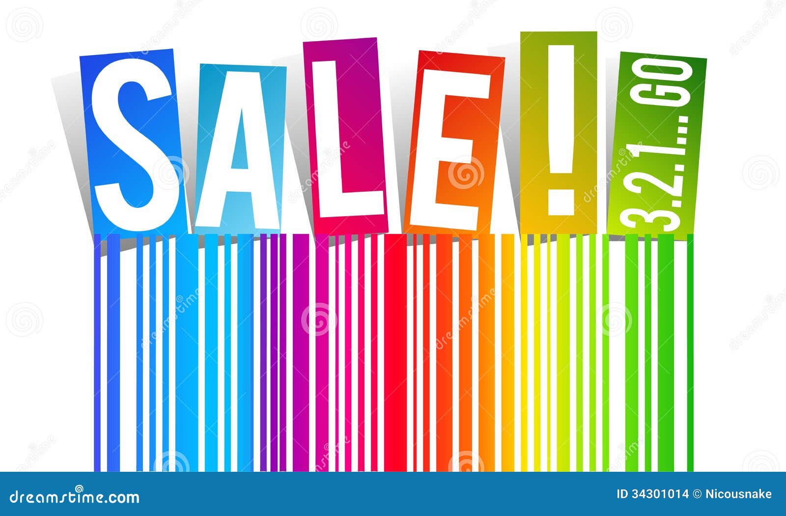 Rainbow sale stock vector. Illustration of retail, online 34301014