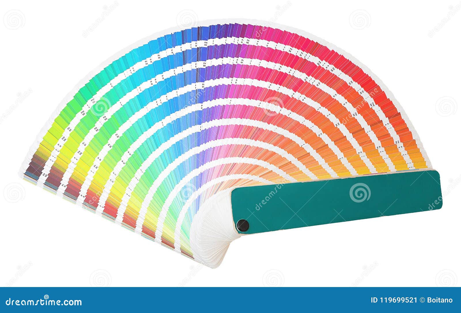 Rainbow Sample Colors Catalogue in Many Shades of Colors or Spectrum  Isolated on White Background. Color Chart with Color Code. Stock Image -  Image of guide, colors: 119699521