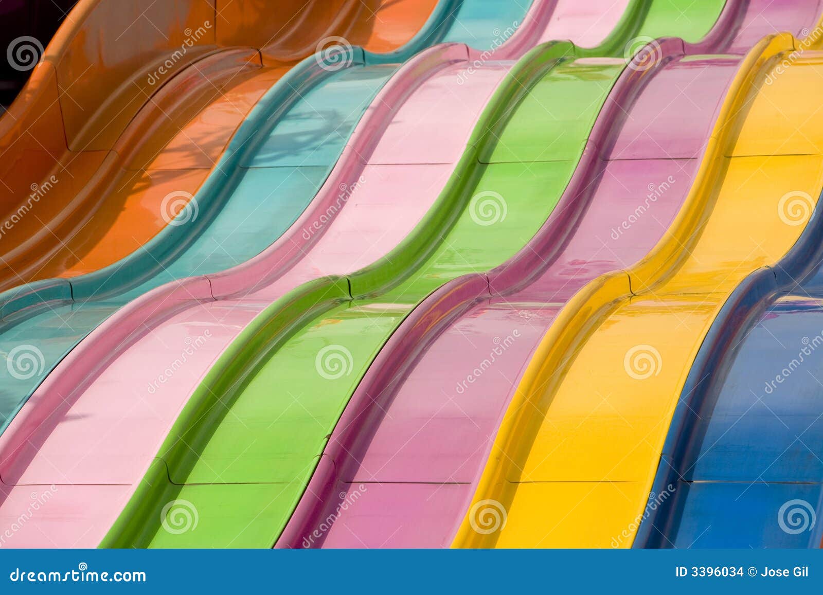 Rainbow Slide stock photo. Image of rainbow, uneven, parallel 3396034