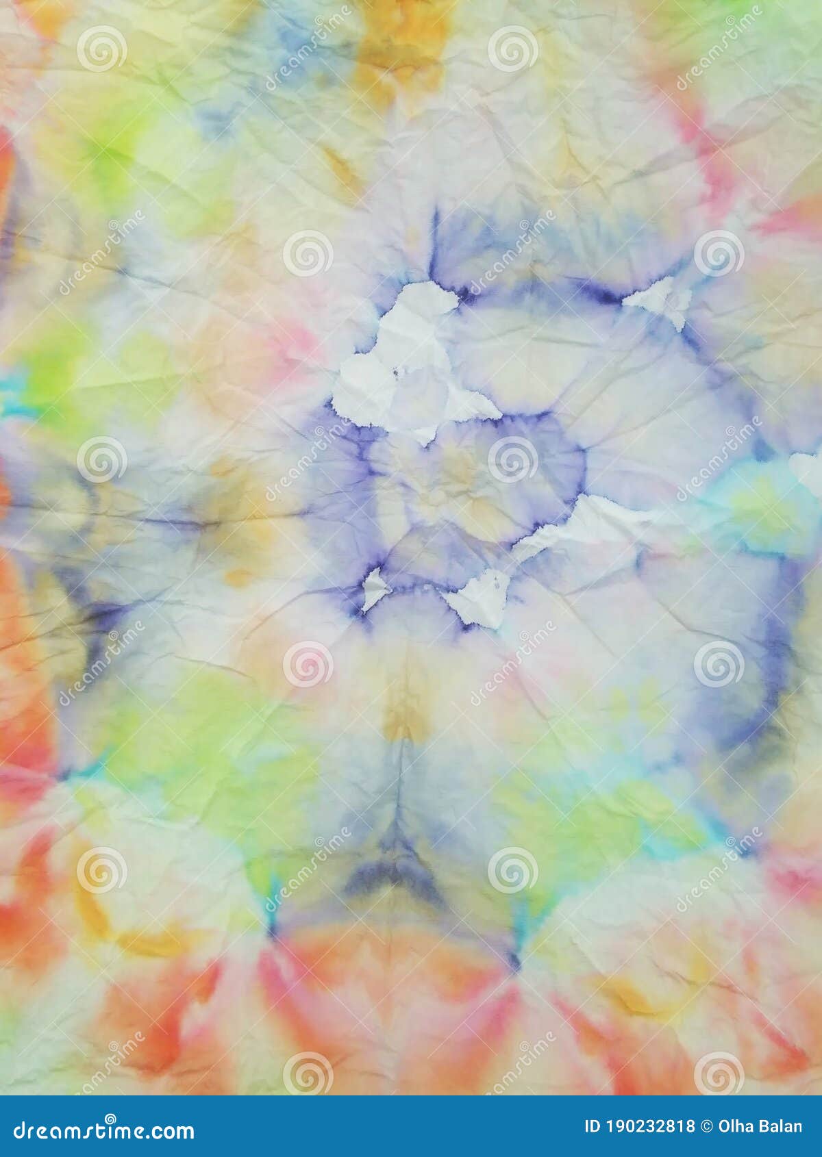 Rainbow Spiral Tie Dye Print Bleached Print Stock Photo Image Of Spiral Irregular