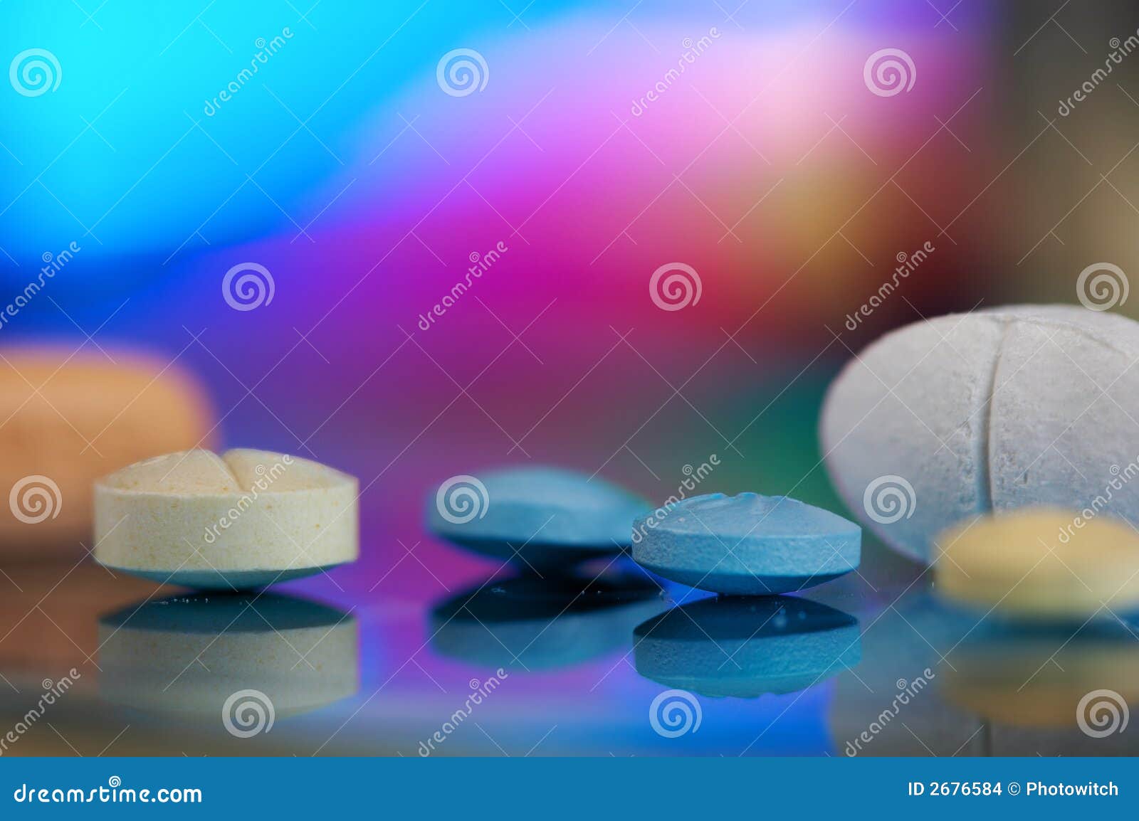 Rainbow tablets stock photo. Image of pain, capsules, chemistry - 2676584