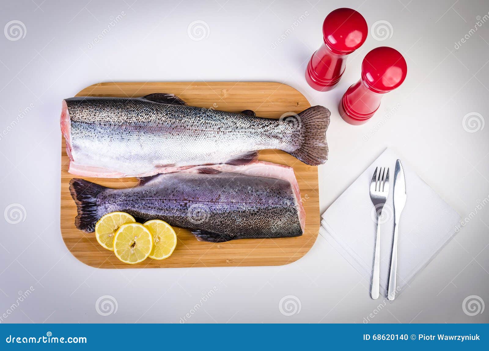 Rainbow Trout Lunch Concept Stock Photo Image of natural, food 68620140