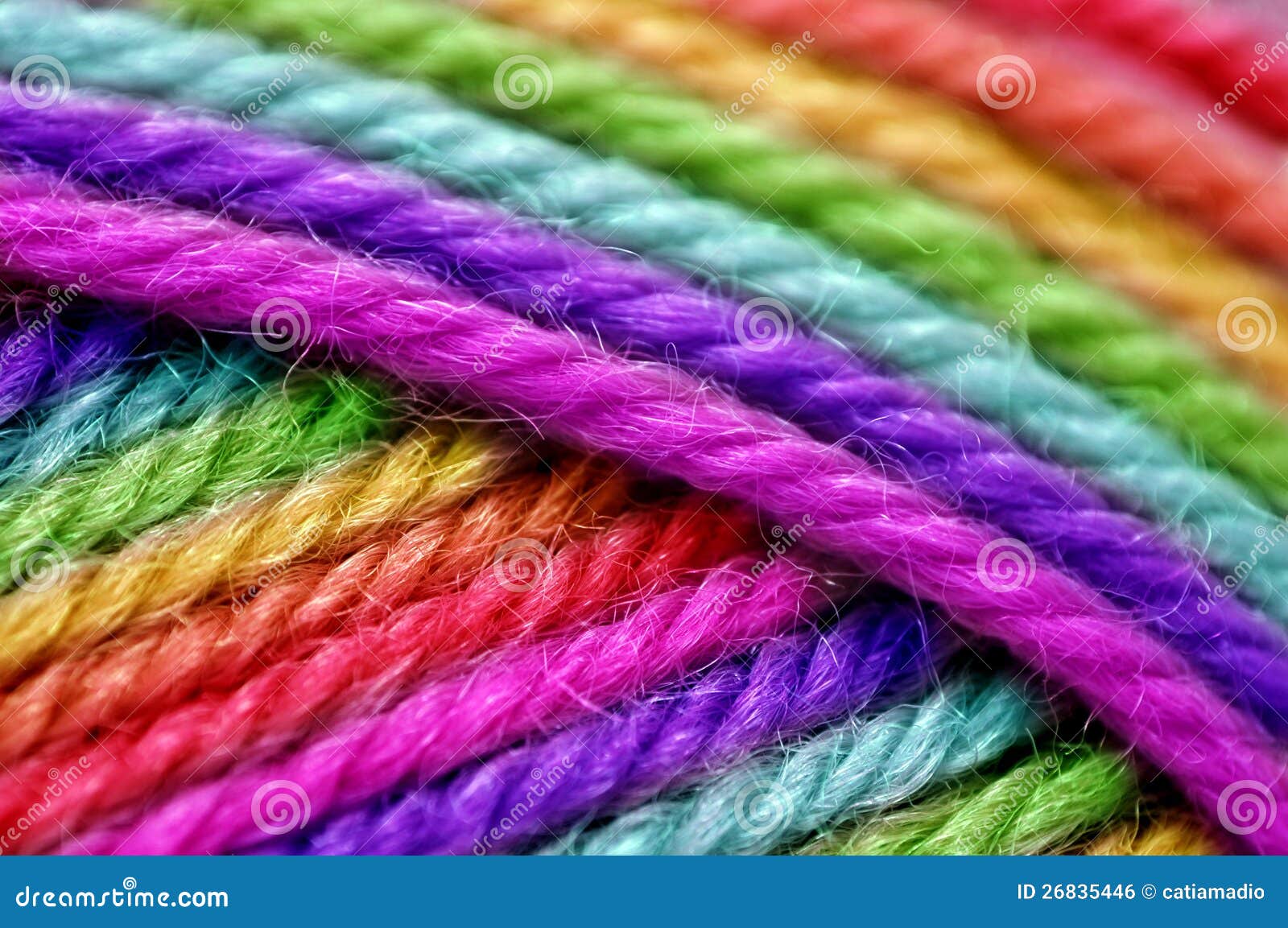 rainbow wool