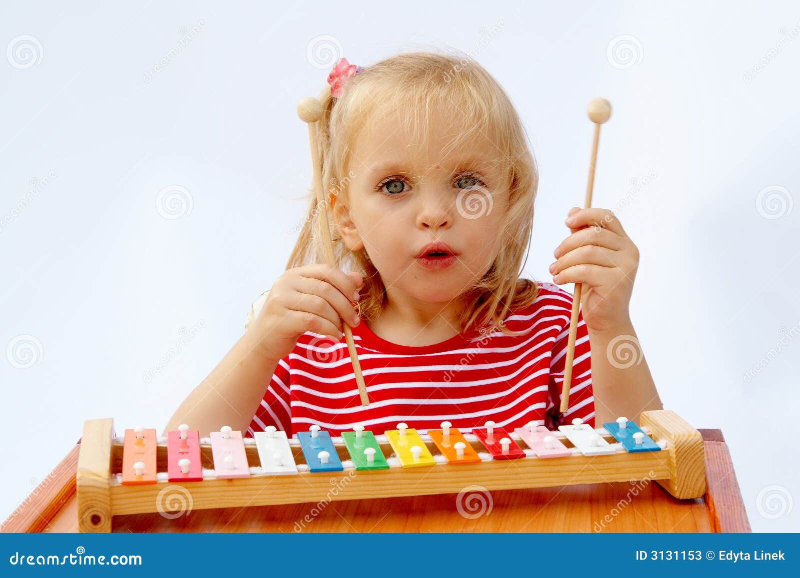 Rainbow xylophone stock image. Image of metal, childhood 3131153