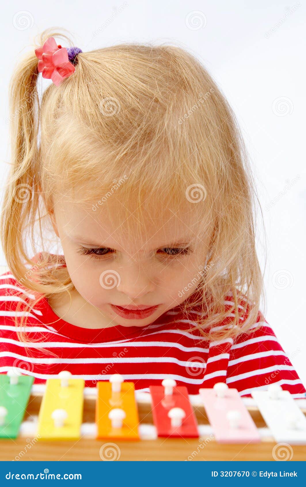 Rainbow xylophone stock photo. Image of beating, girls 3207670