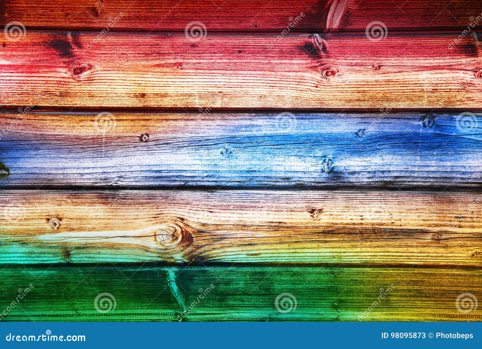 rainbows wooden background for many applications