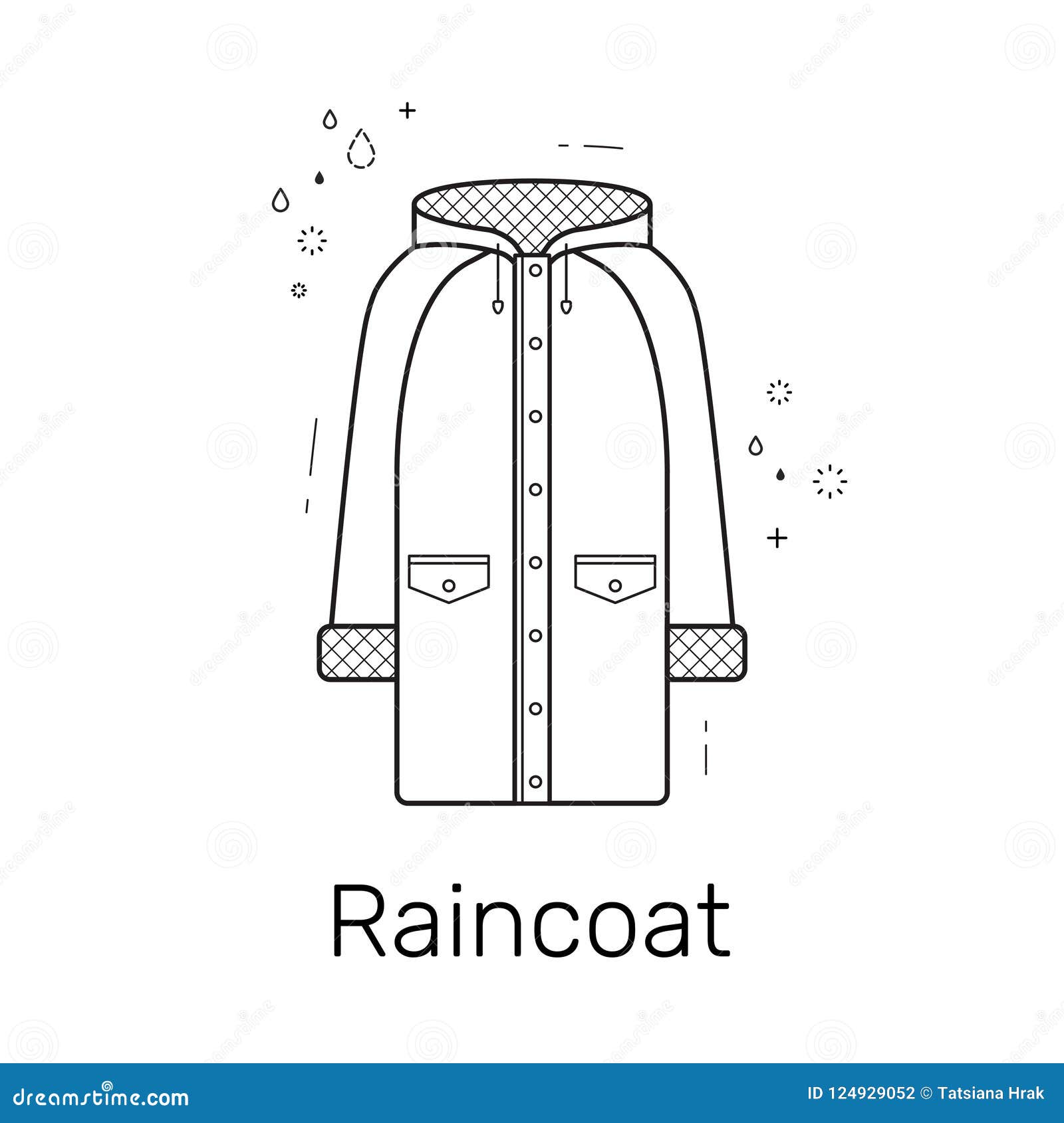 Raincoat Outline