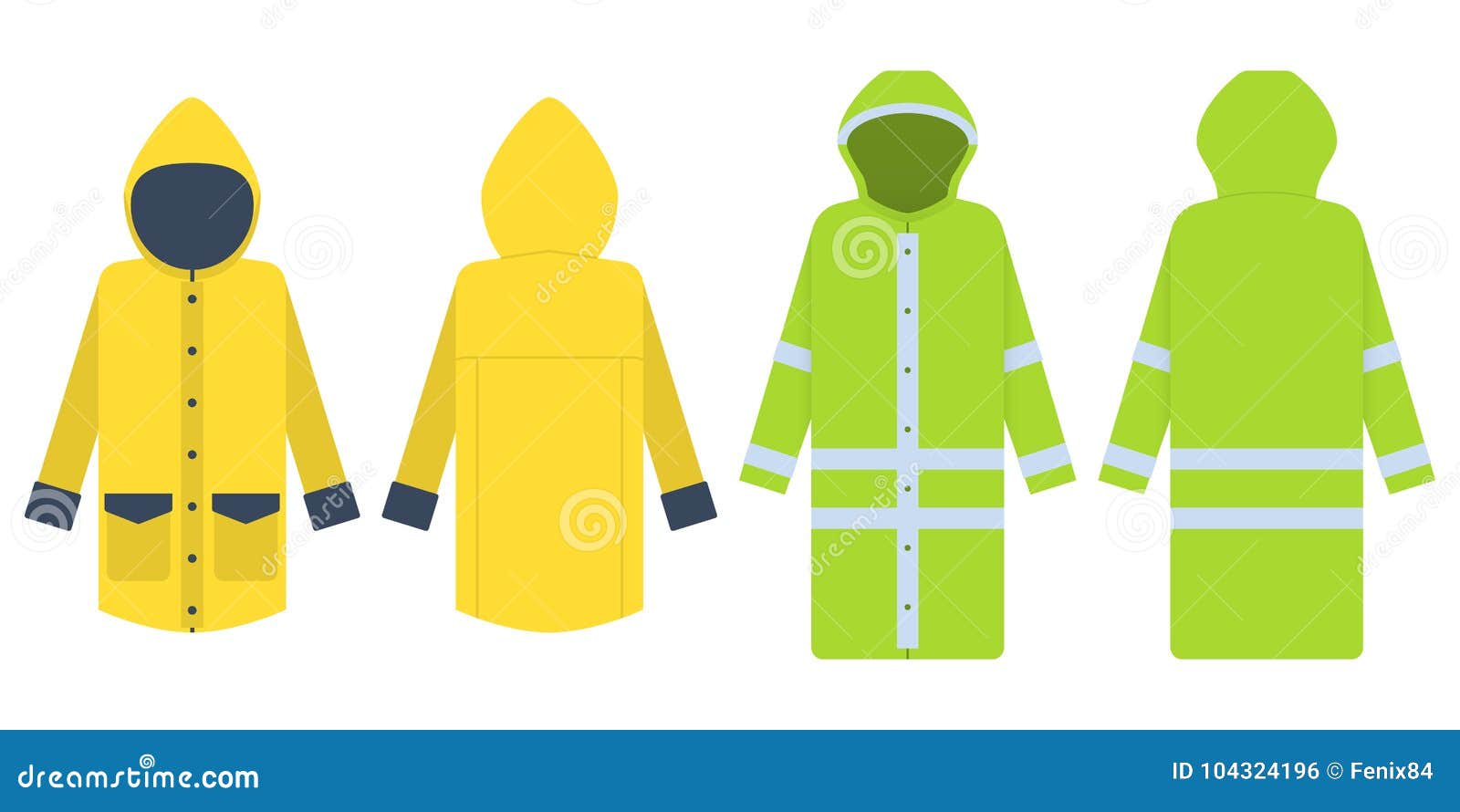 Download Raincoat. Vector Illustration Isolated On White. Clothes ...