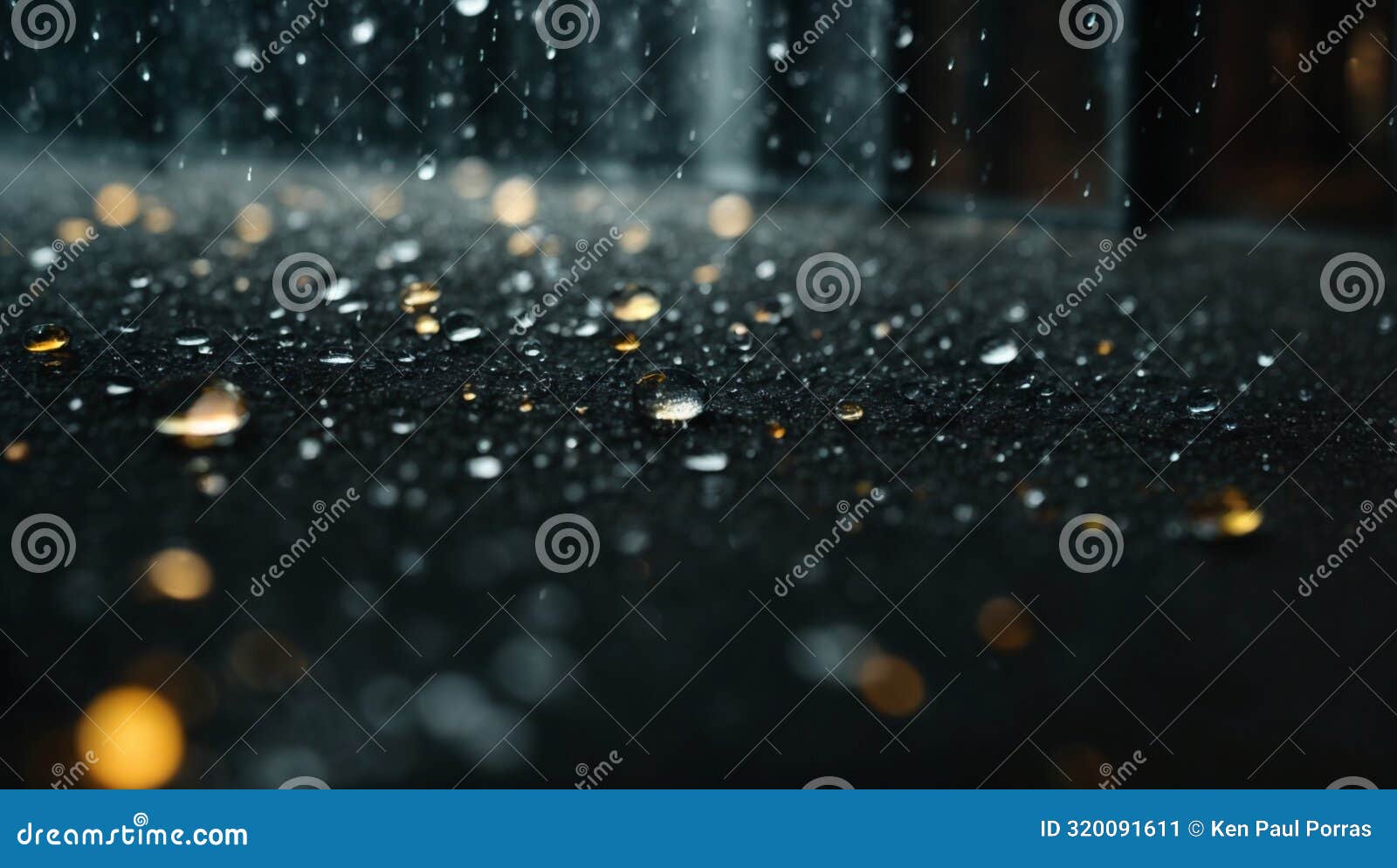 raindrops ultrarealistic