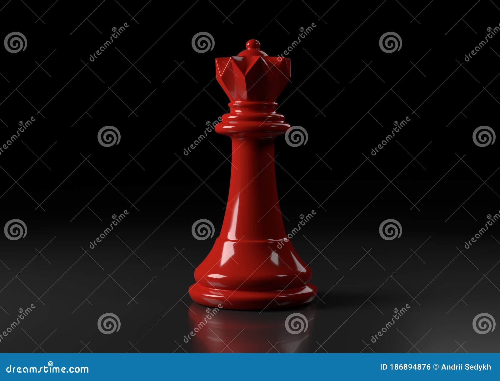 Uma dama de xadrez em um fundo vermelho apocalíptico