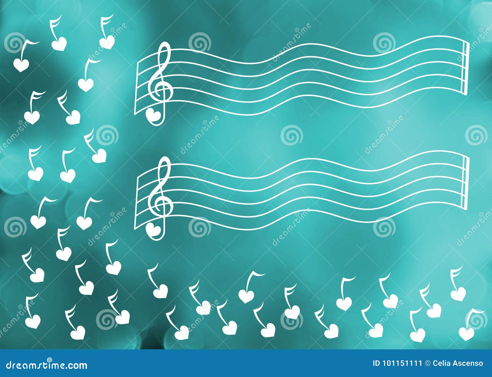 Download Raining Music Winter Song Greeting Card Stock Illustration Illustration Of Classic Bokeh 101151111
