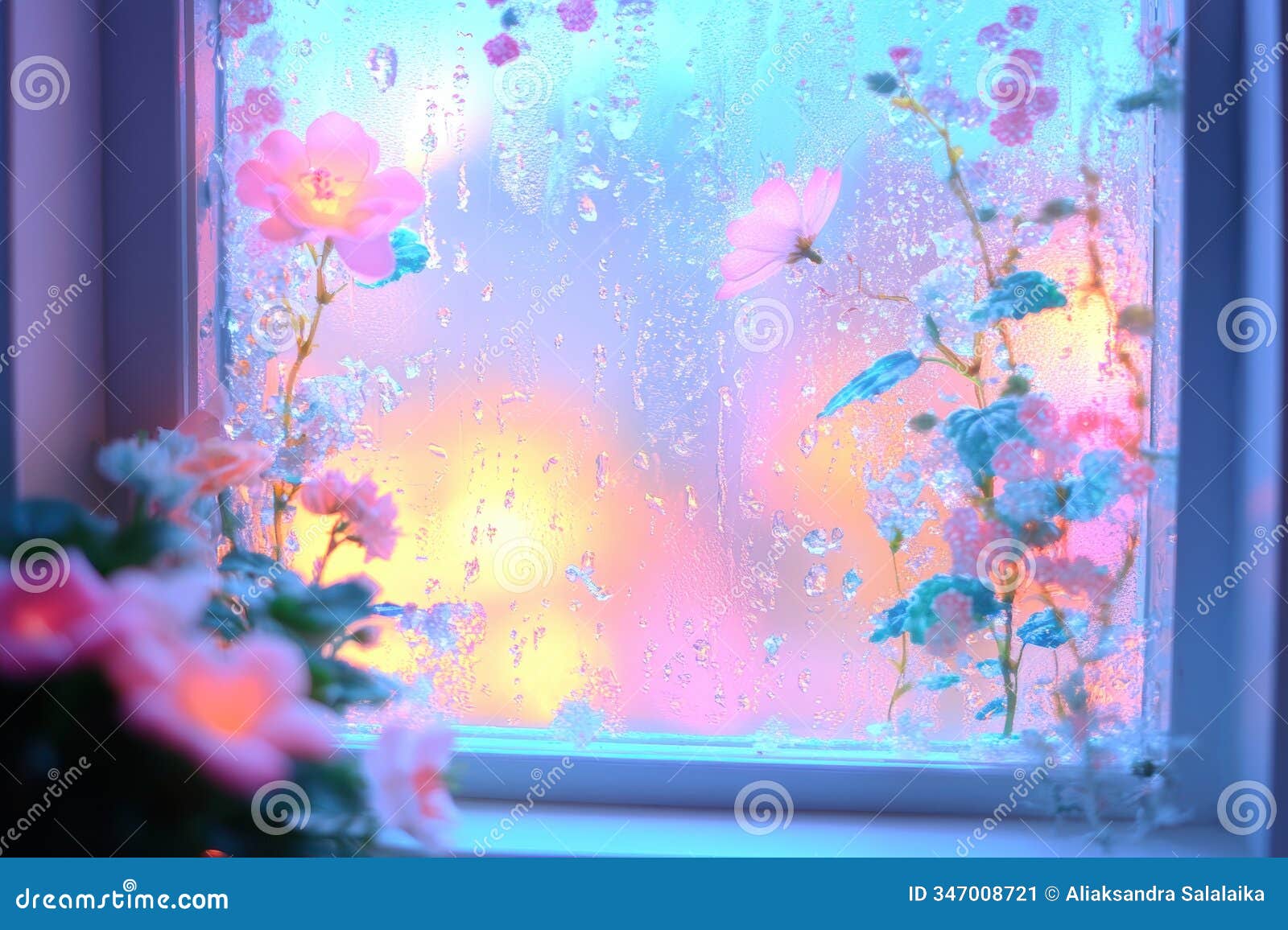 rainy day reflection, soft raindrops whispering on dimly-lit window panes, ushering a tranquil moment of reflection and